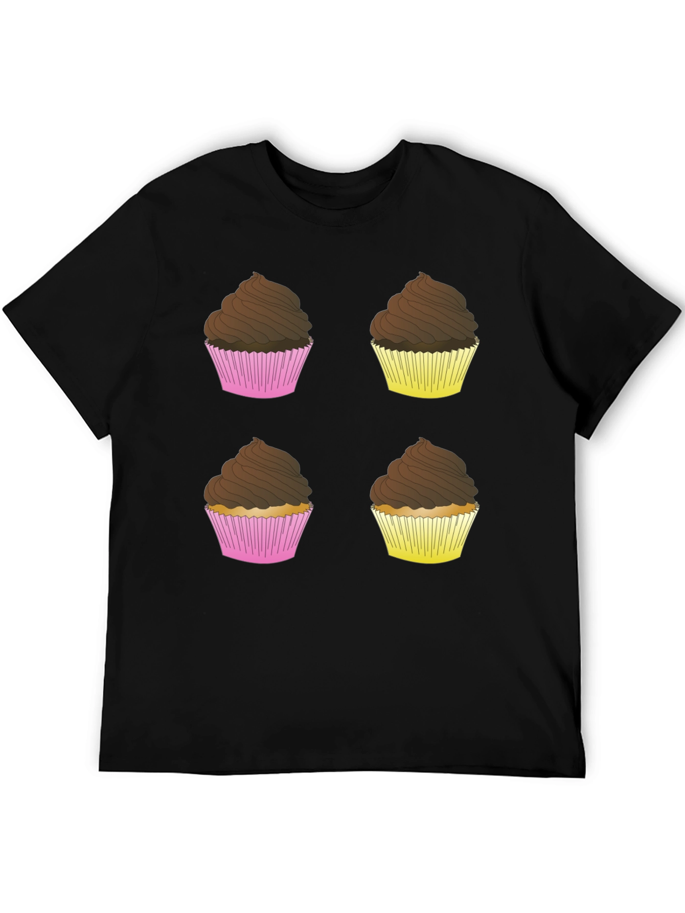 Black Cupcake T-Shirt - Sweet Design view 5