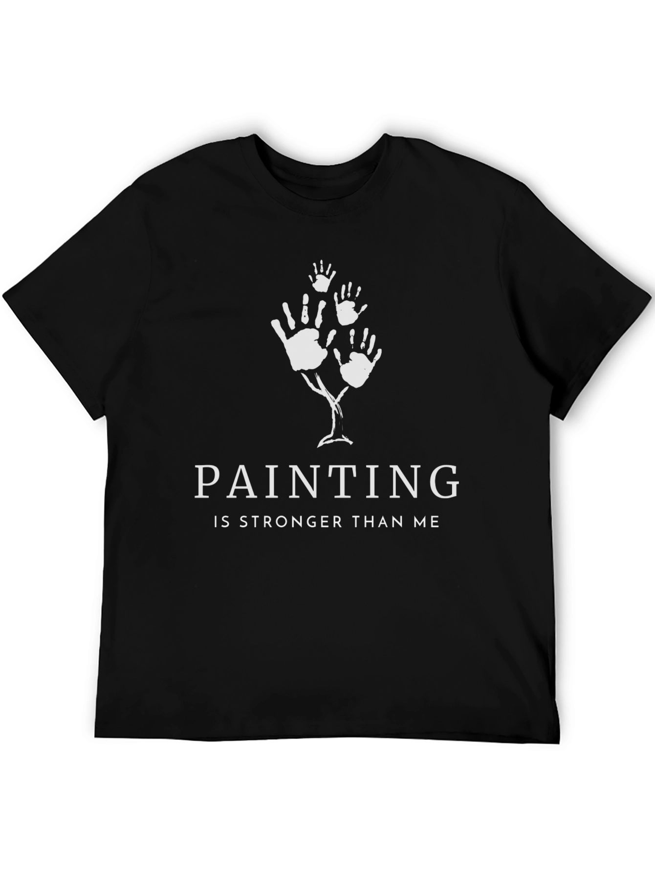 Black Painting is Stronger Tee view 5