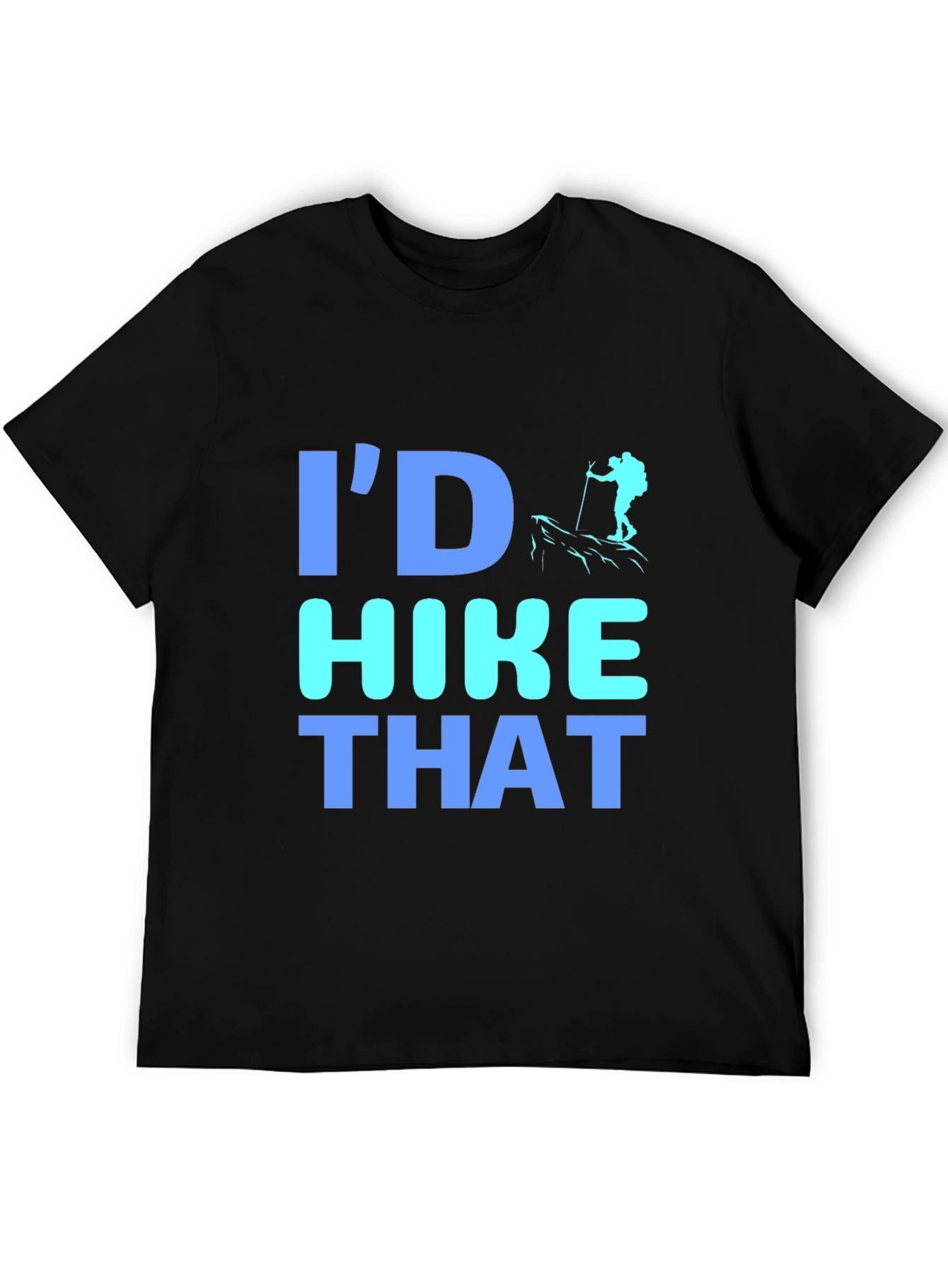 Black I'd Hike That Graphic T-Shirt view 5