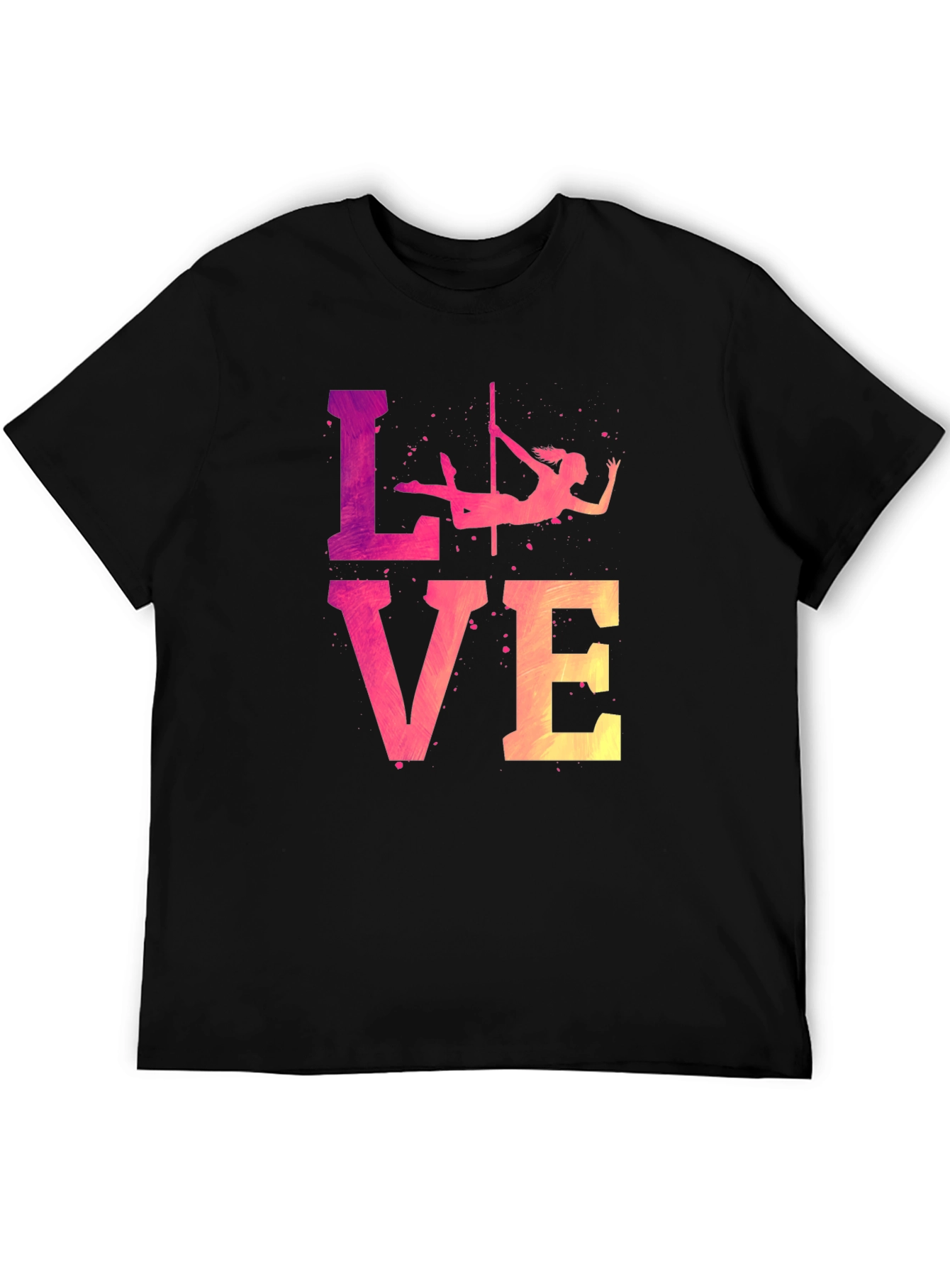 Black Pole Dancing Love Graphic T-Shirt view 5