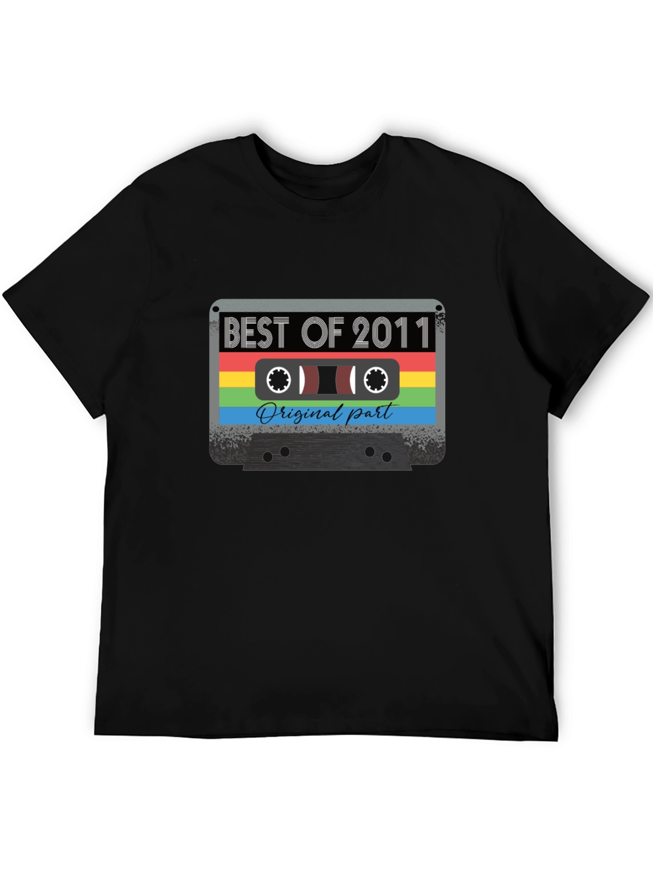 Black Best of 2011 Cassette Tape T-Shirt view 5