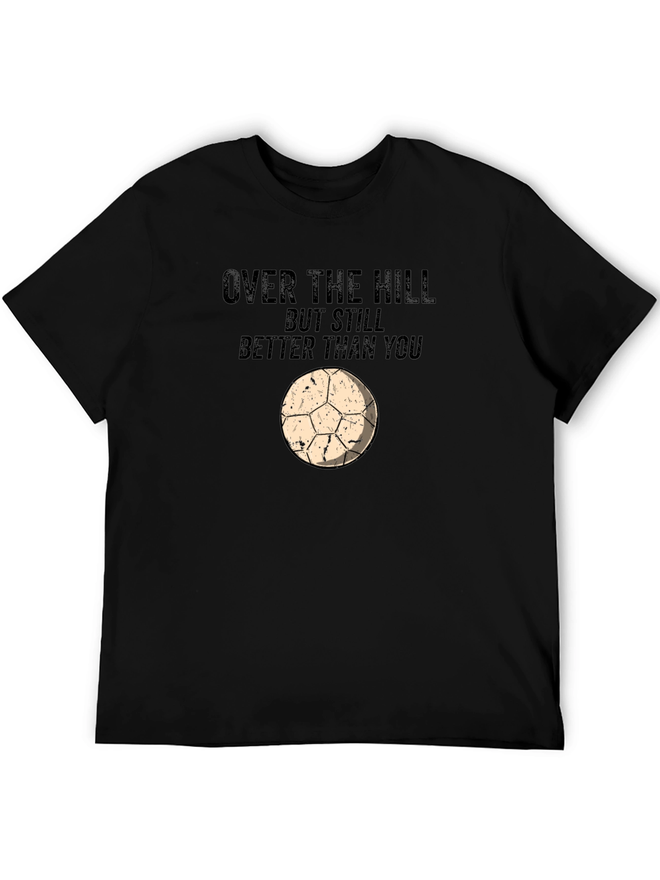 Black Funny Over The Hill Graphic Tee view 5