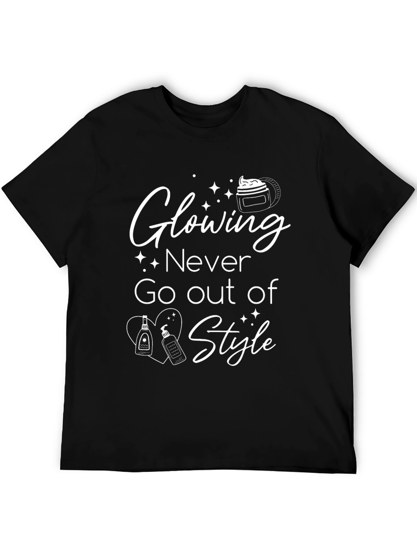 Black Glowing Style T-Shirt view 5