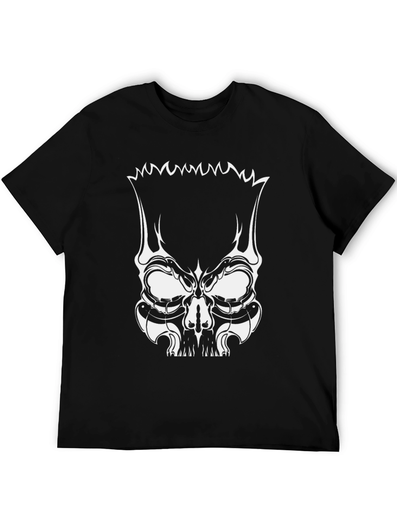 Black Skull Bart Graphic Tee - Mens Black T-Shirt view 5