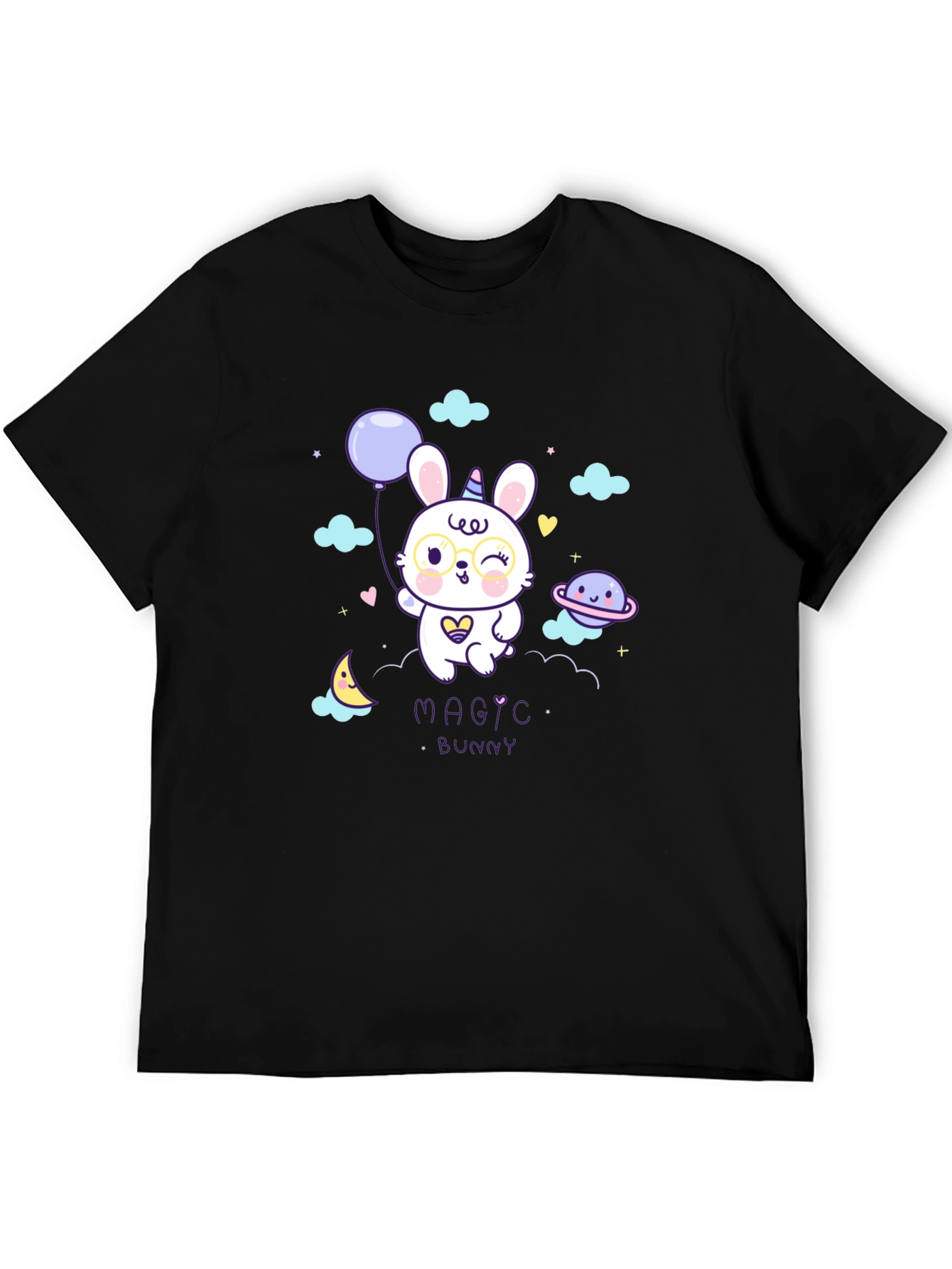 Black Magic Bunny Graphic Tee view 5