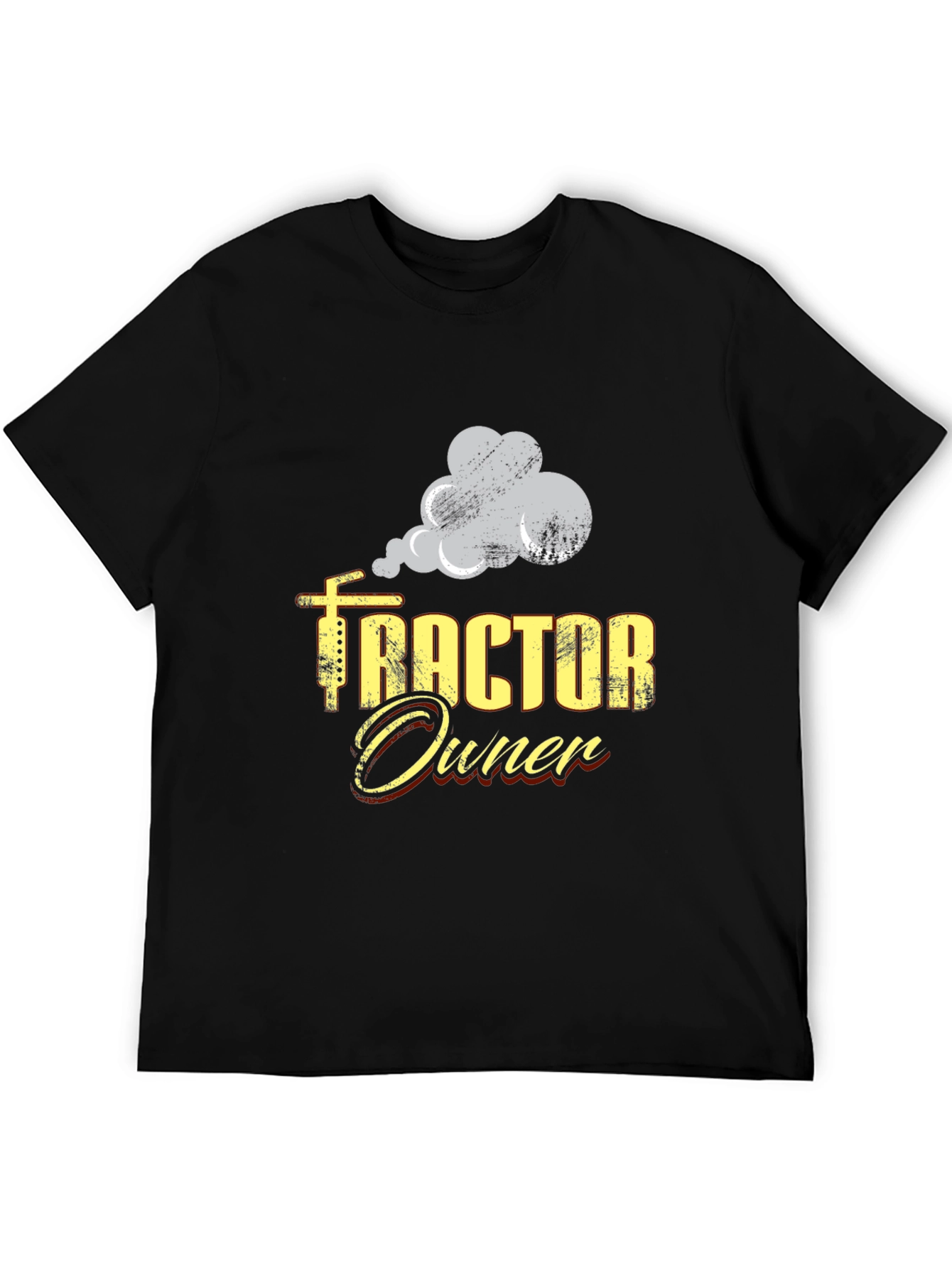 Black Tractor Owner Black Graphic Tee view 5