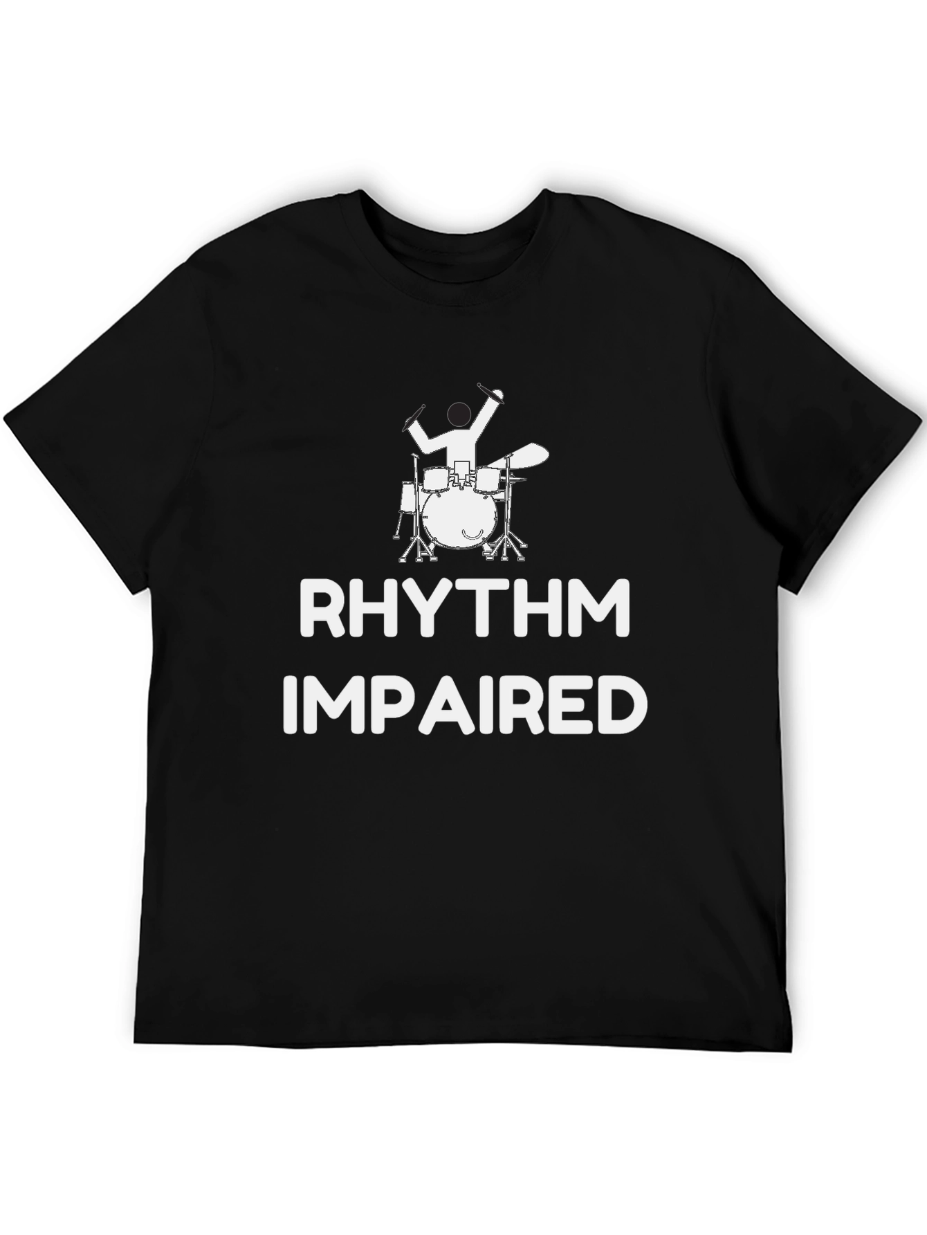 Black Rhythm Impaired Drummer Graphic Tee view 5
