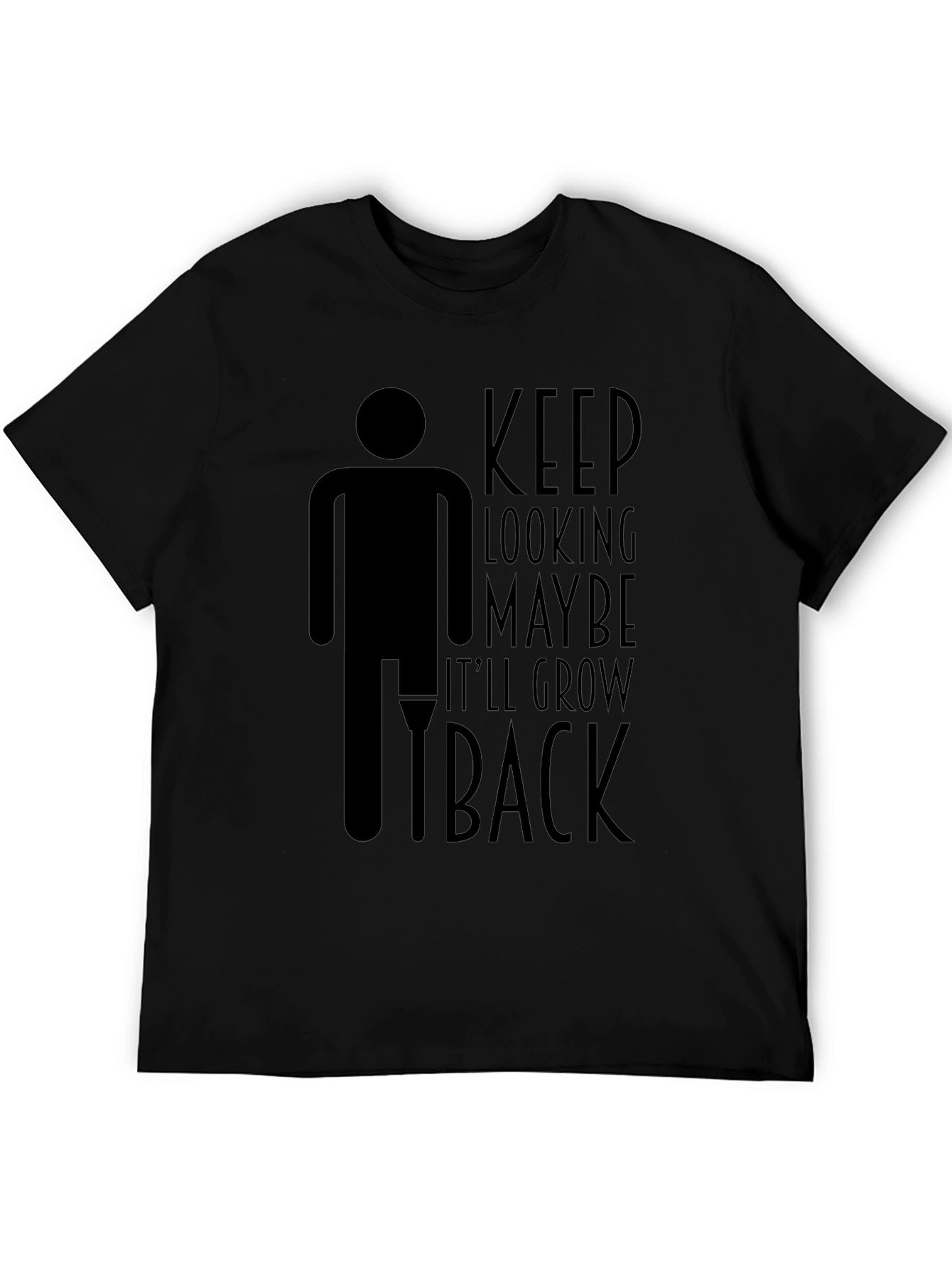 Black Humorous Amputee Humor T-Shirt view 5