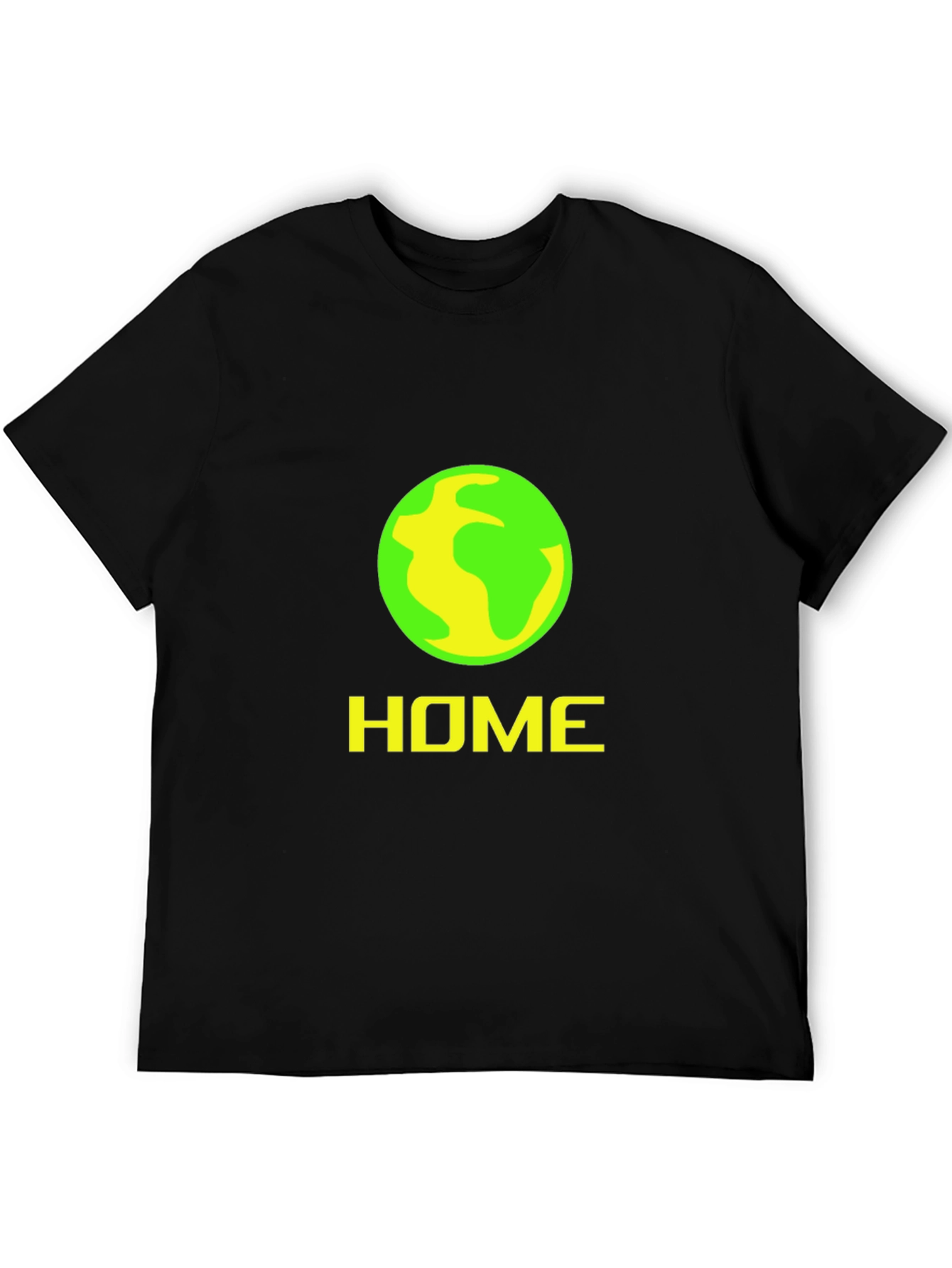 Black Home Planet Graphic Tee - Black Cotton Comfort view 5