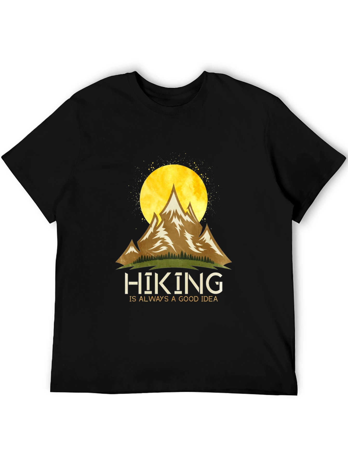 Black Hiking is Always a Good Idea T-Shirt view 5