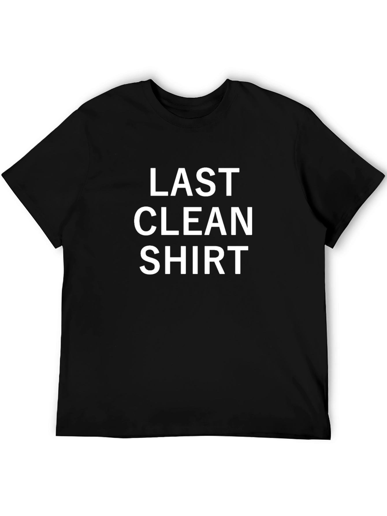 Black Last Clean Shirt Graphic Tee - Men's Black T-Shirt view 5