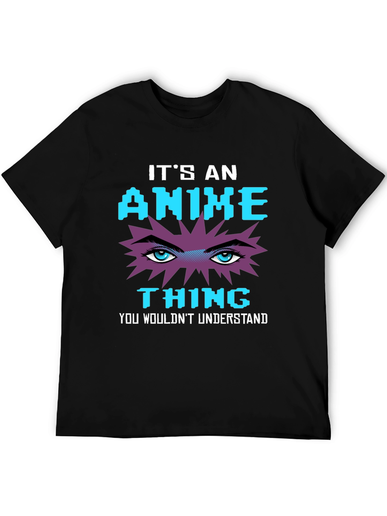 Black Anime Thing Graphic T-Shirt - Geeky Style view 5
