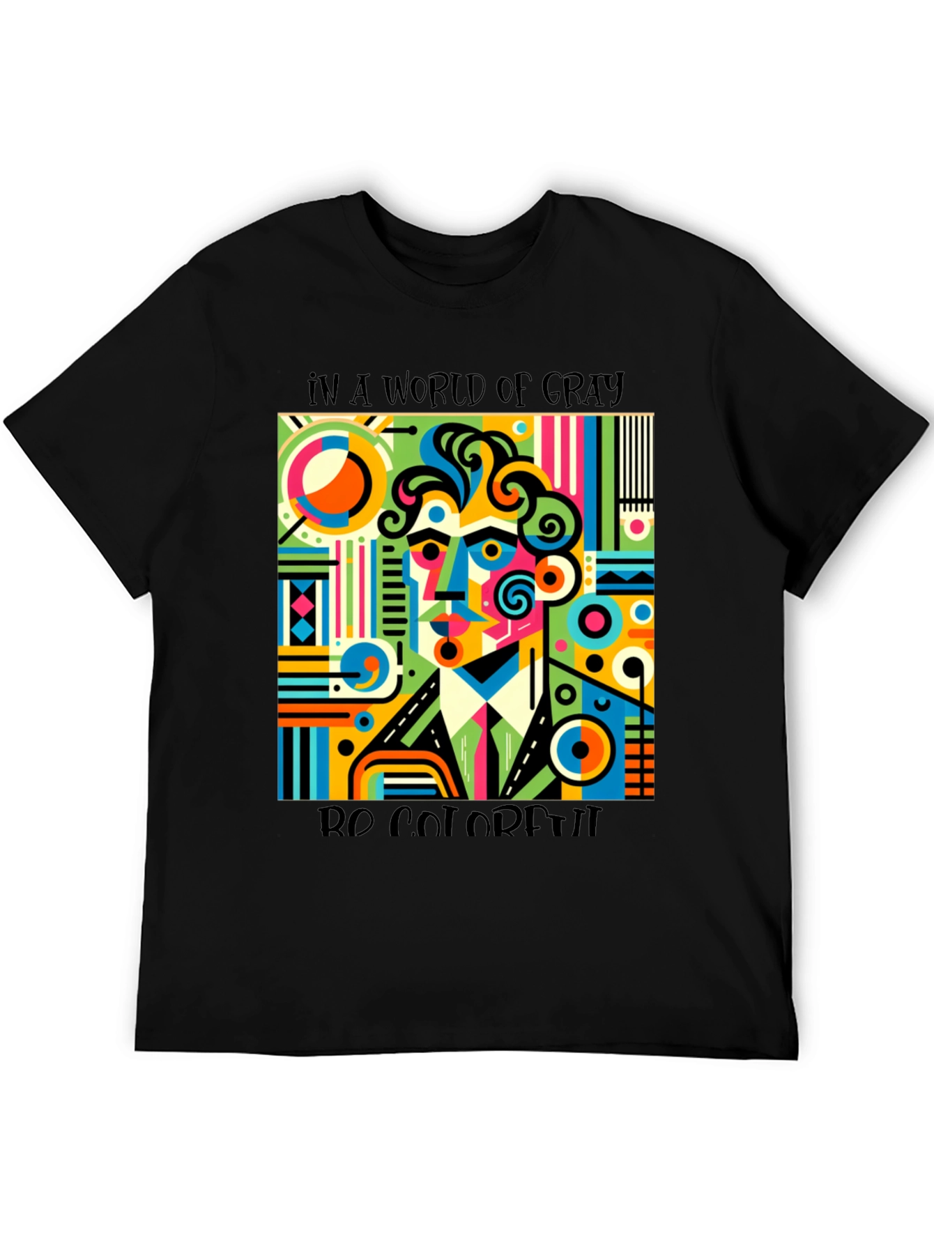 Colorful Abstract Art T-Shirt - Be Colorful - 5