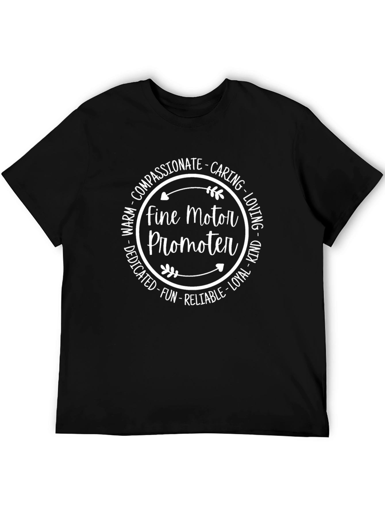 Black Fine Motor Promoter Graphic Tee view 5