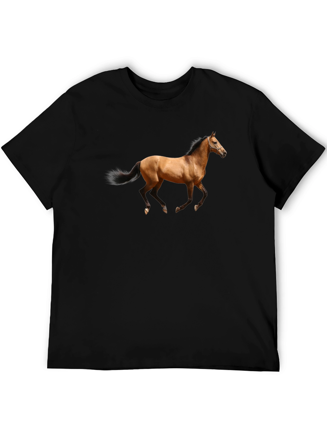 Black Horse Graphic Black T-Shirt view 5