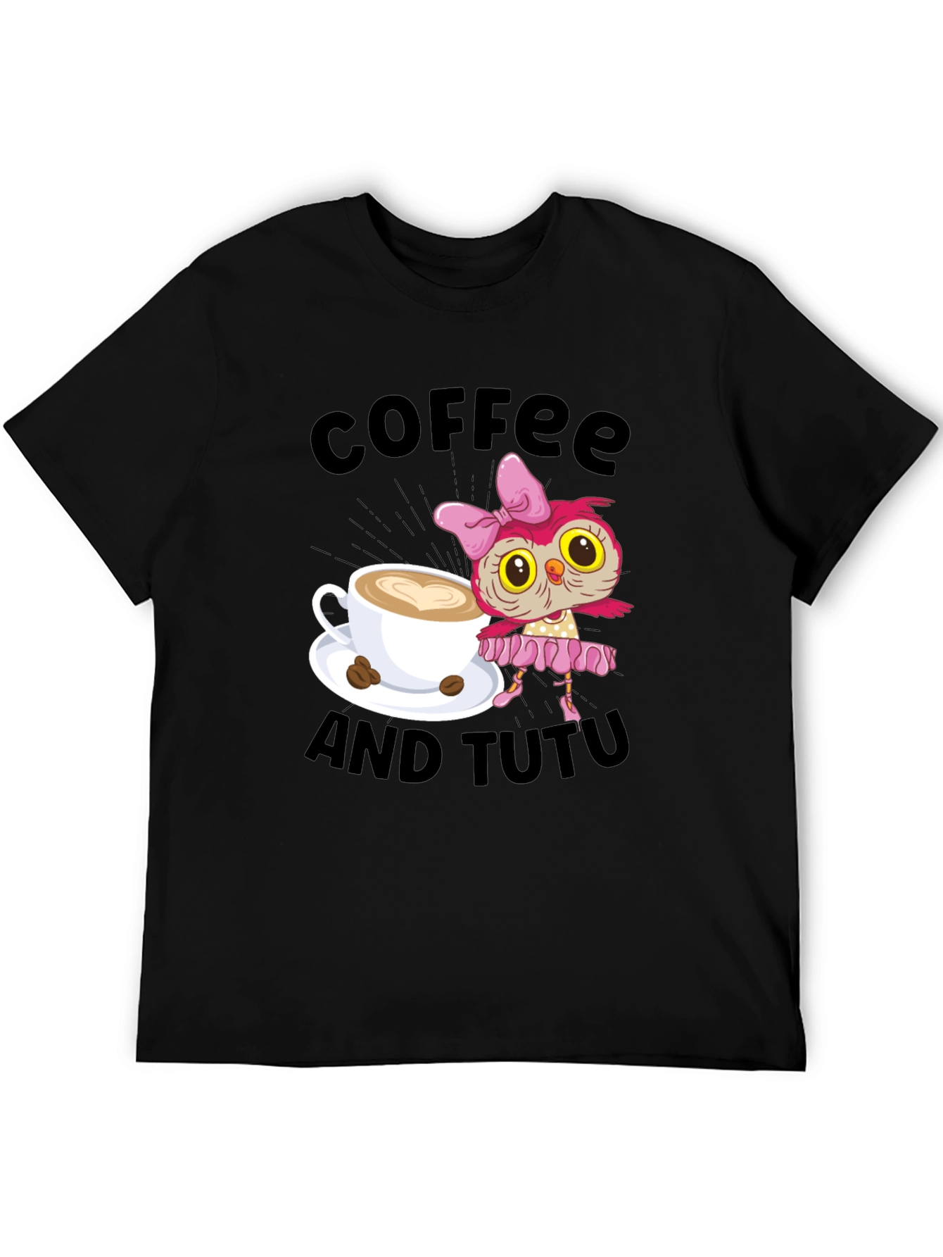 Black Coffee and Tutu Graphic Tee view 5