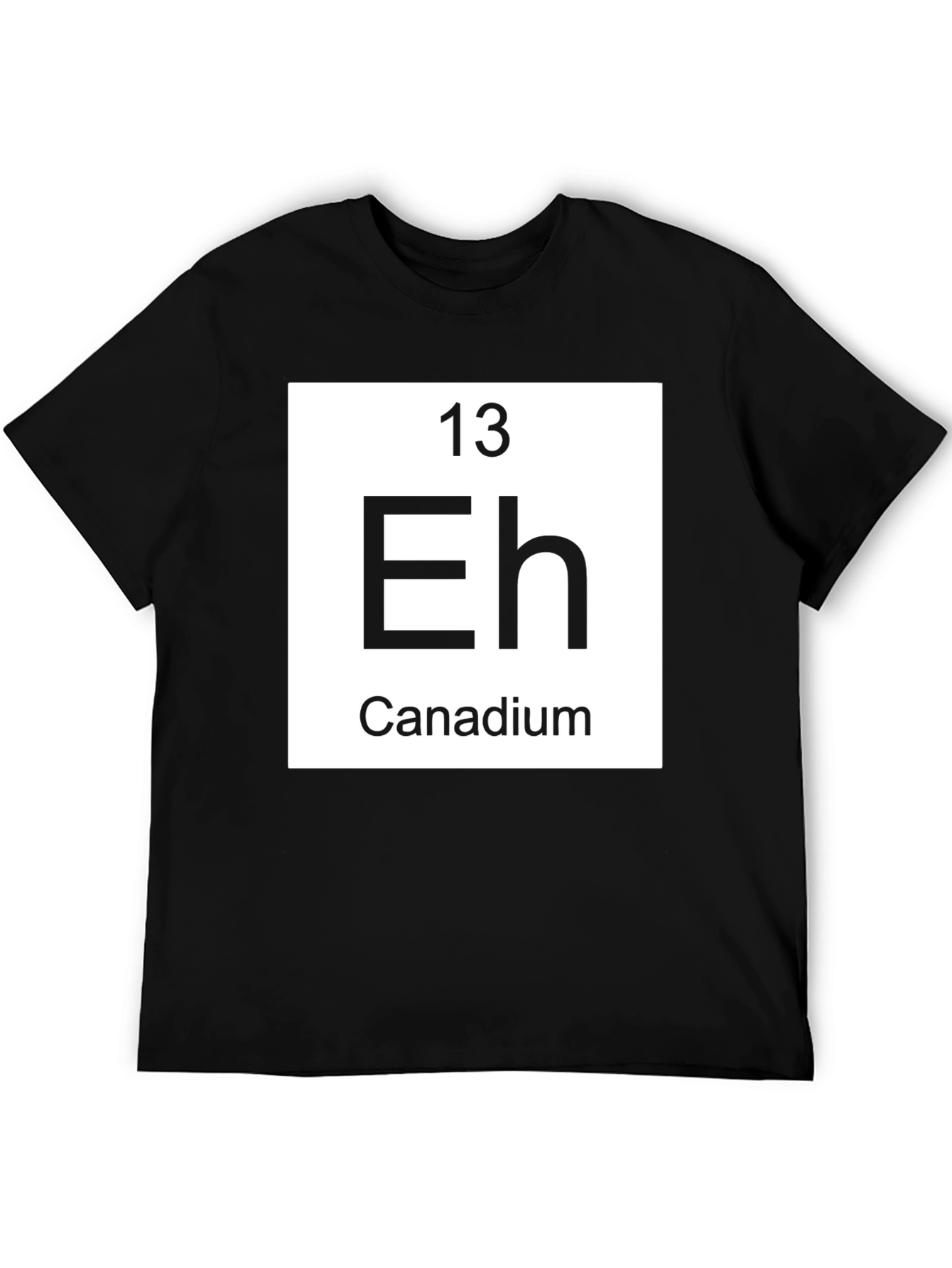 Black Canadium Eh Funny Chemistry T-Shirt view 5
