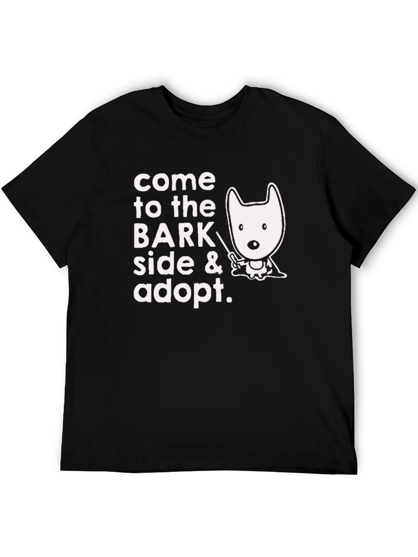 Black Come to the Bark Side T-Shirt view 5
