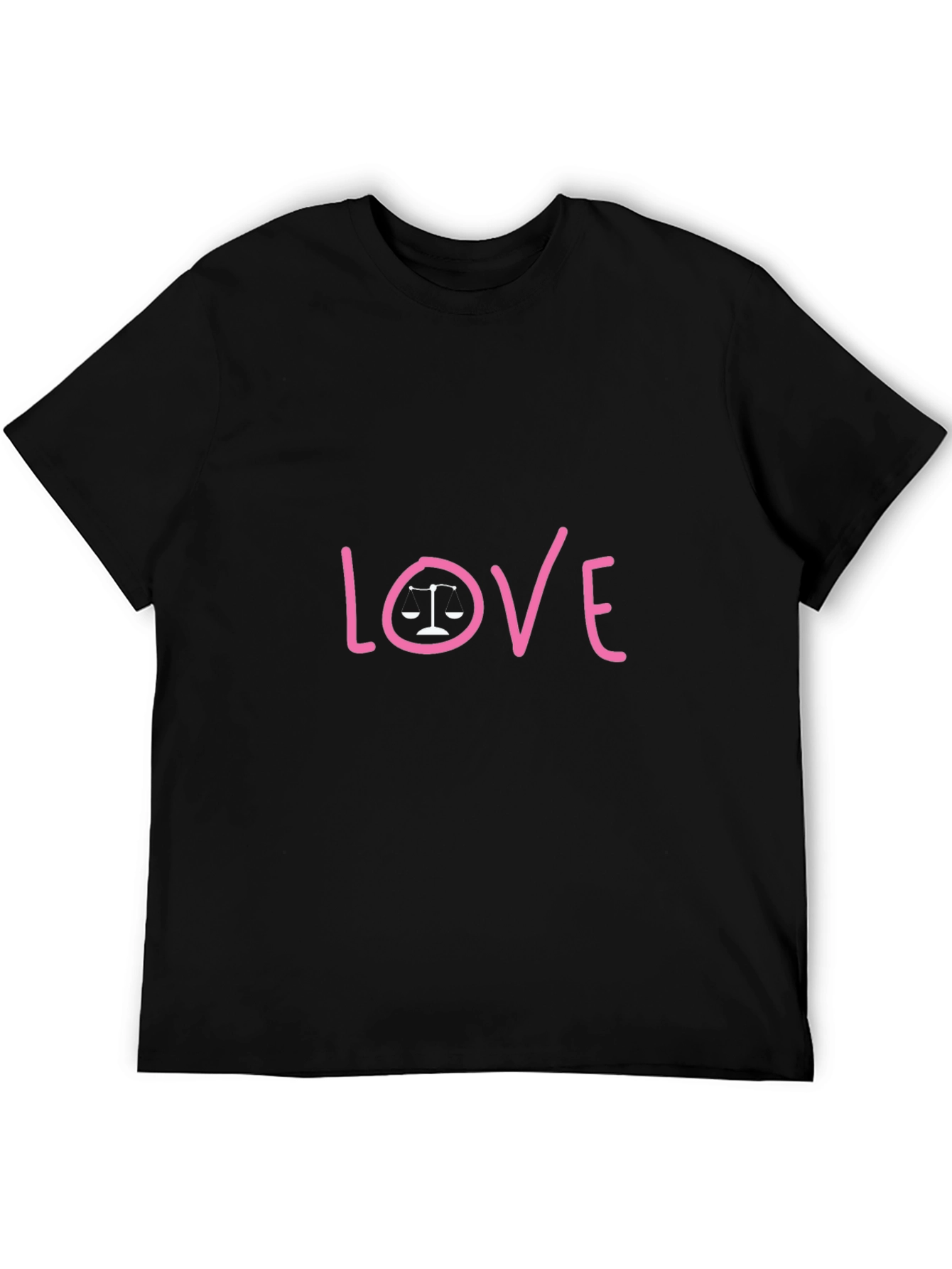 Black Love & Justice Graphic Tee - Black Cotton Shirt view 5