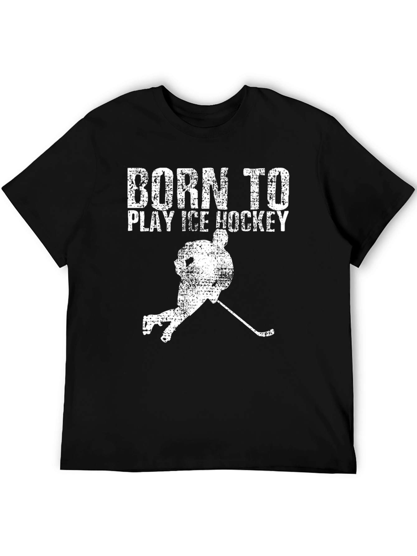 Born to Play Ice Hockey Graphic Tee - 5