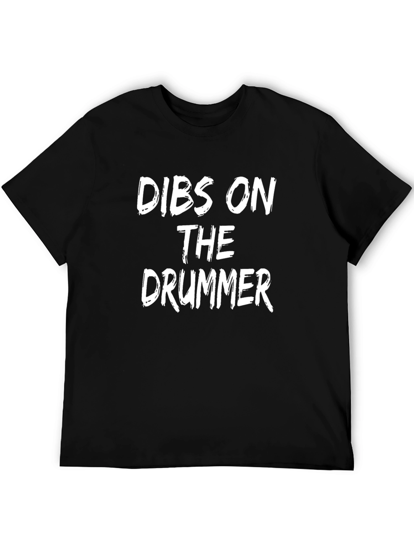 Black Dibs on The Drummer Black Cotton T-Shirt view 5