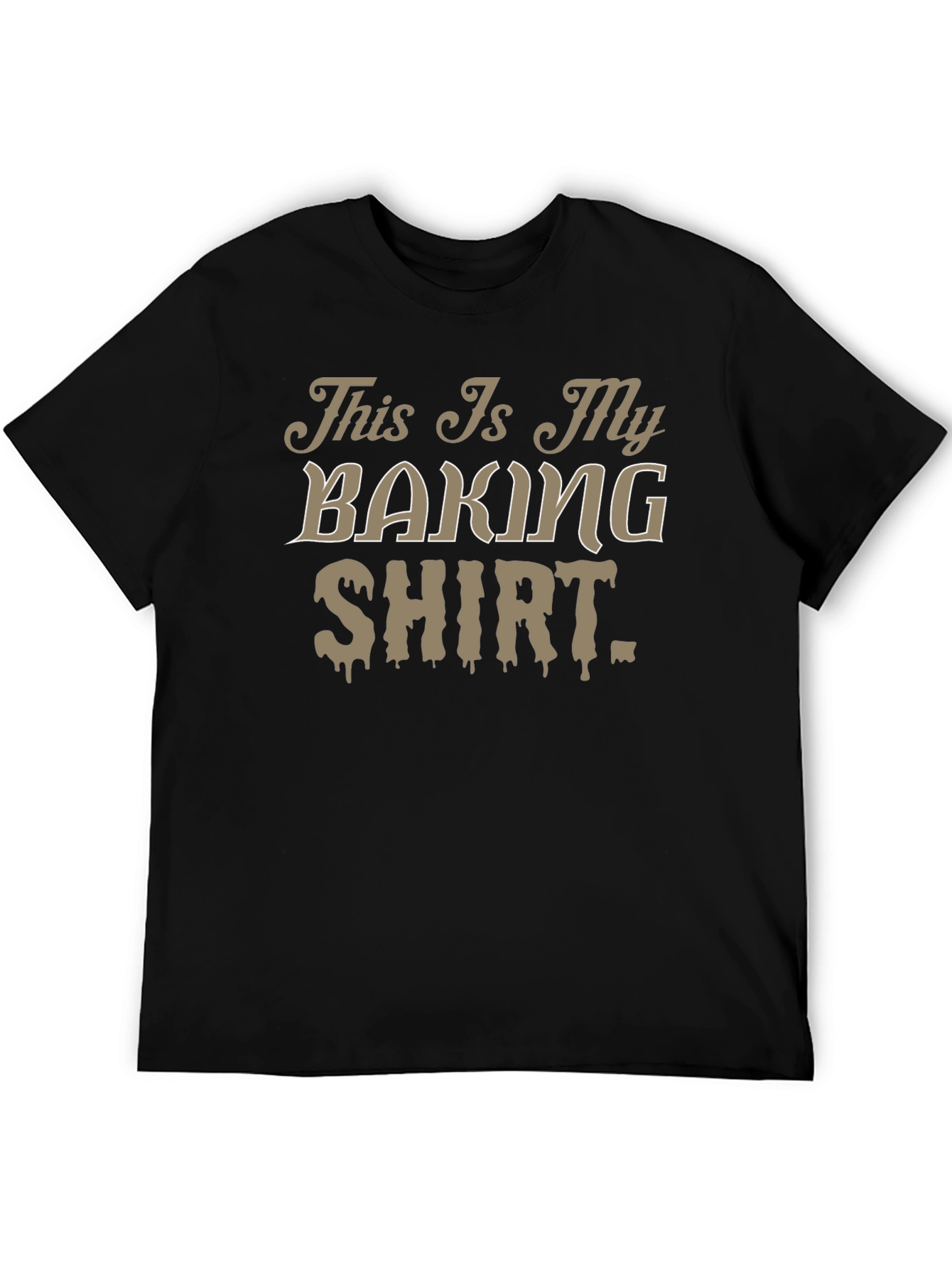 Black This Is My Baking Shirt - Funny Novelty Tee view 5