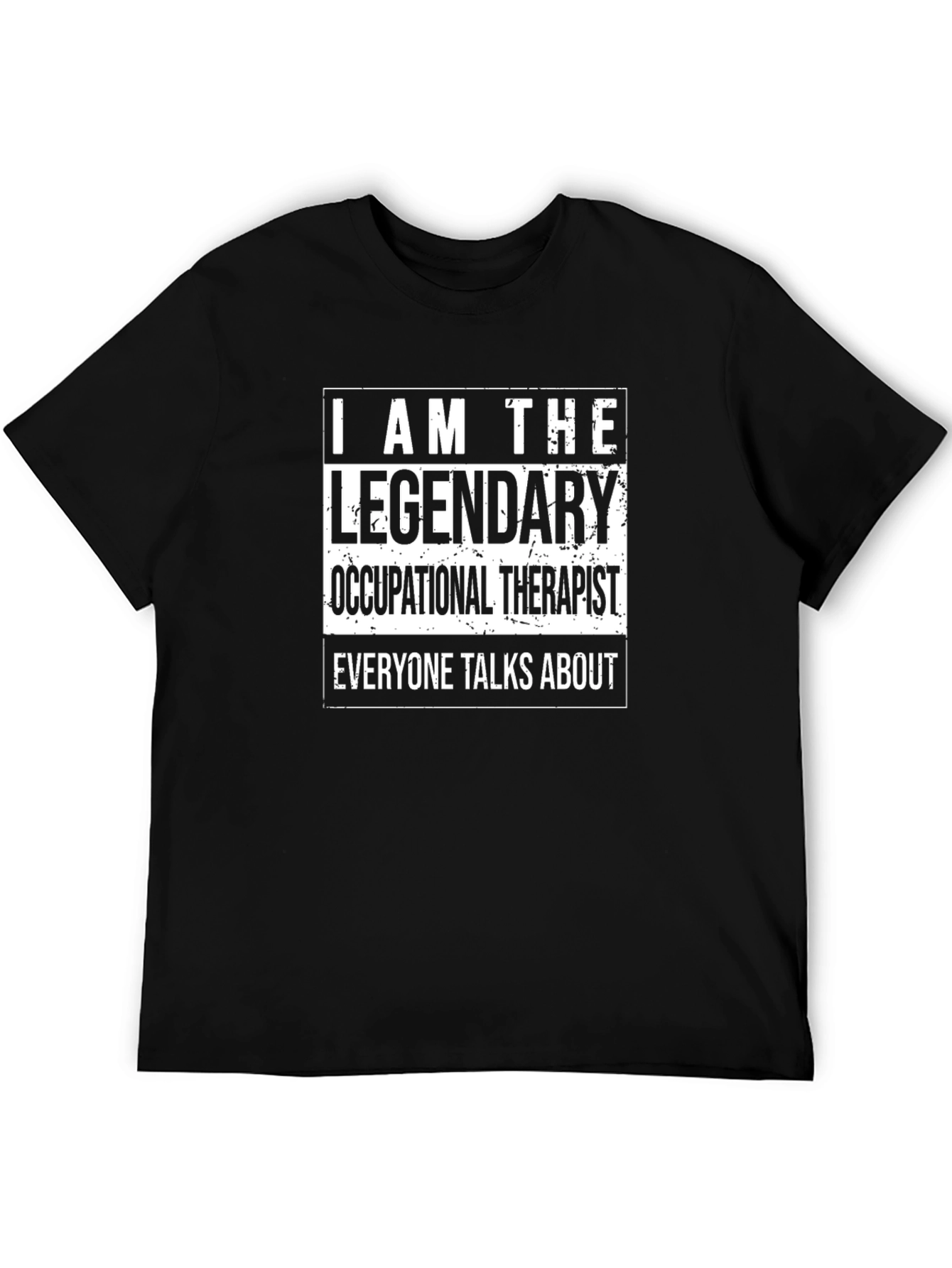 Black Legendary Occupational Therapist T-Shirt view 5