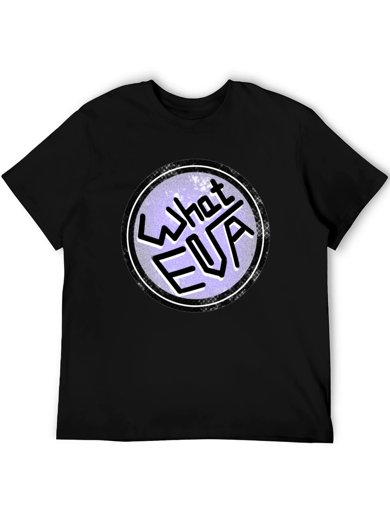 Black What FUA Funny Graphic Men's Black T-Shirt view 5