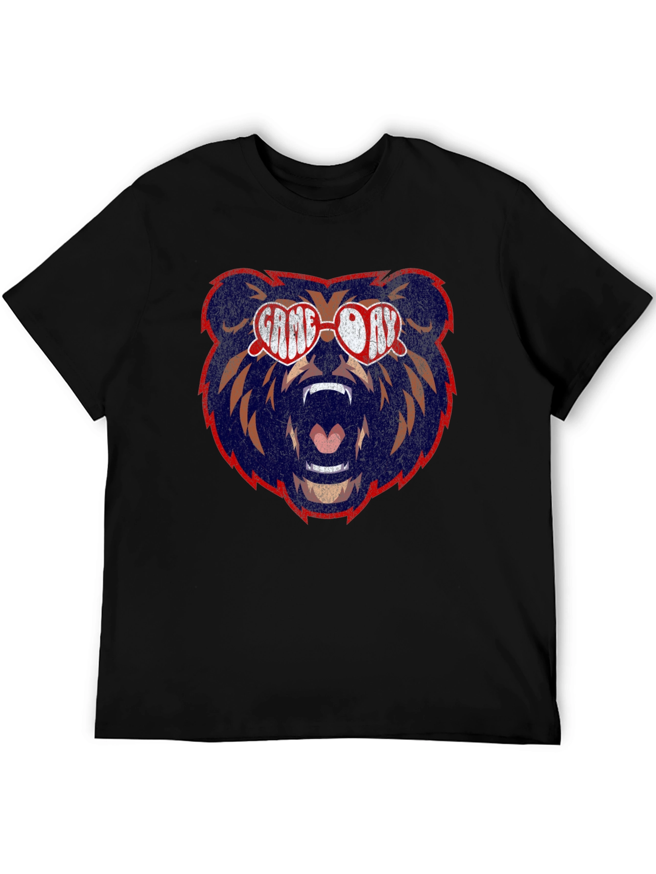 Black Game Day Bear Graphic Tee view 5