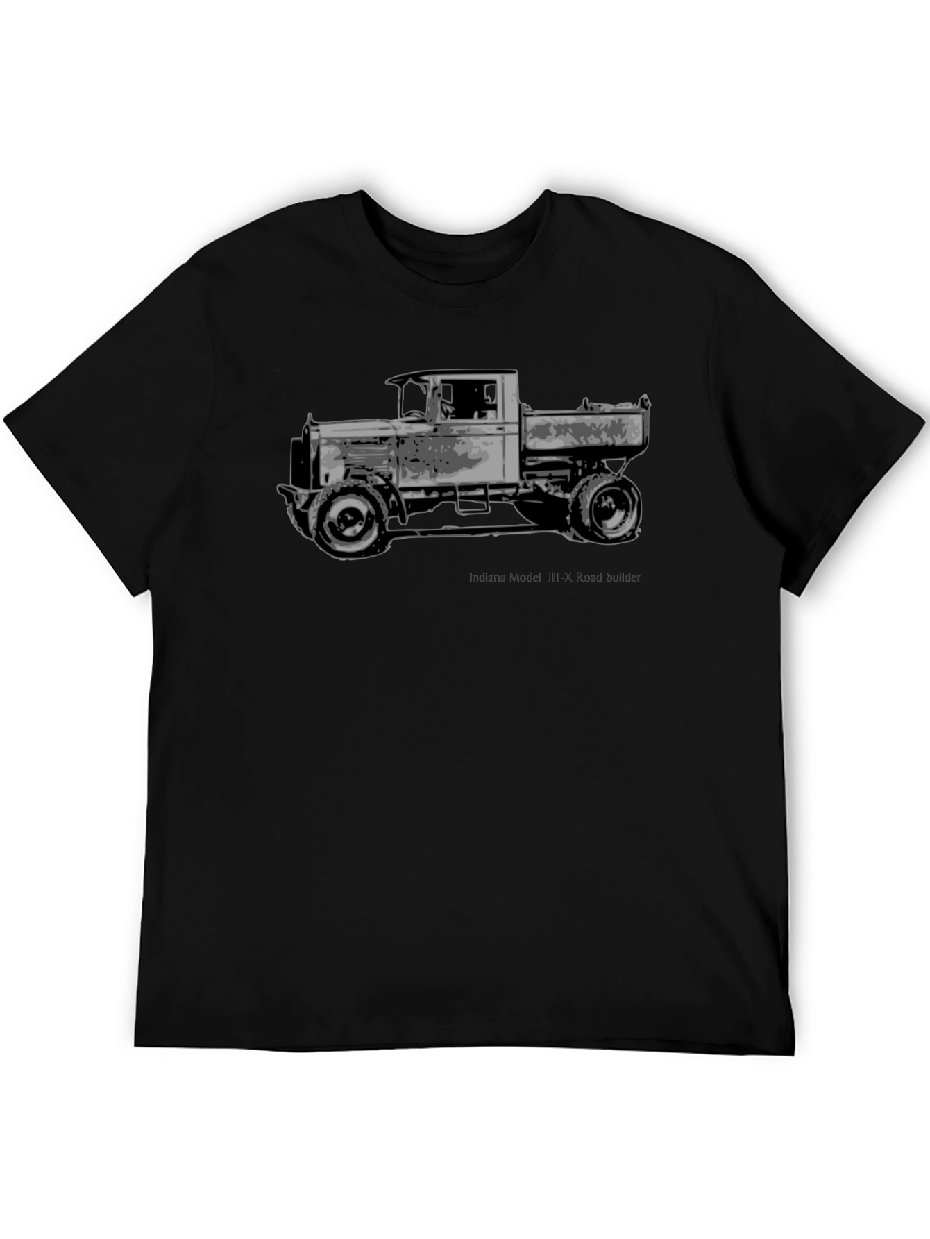 Vintage Truck Graphic Tee - Classic Black T-Shirt - 5