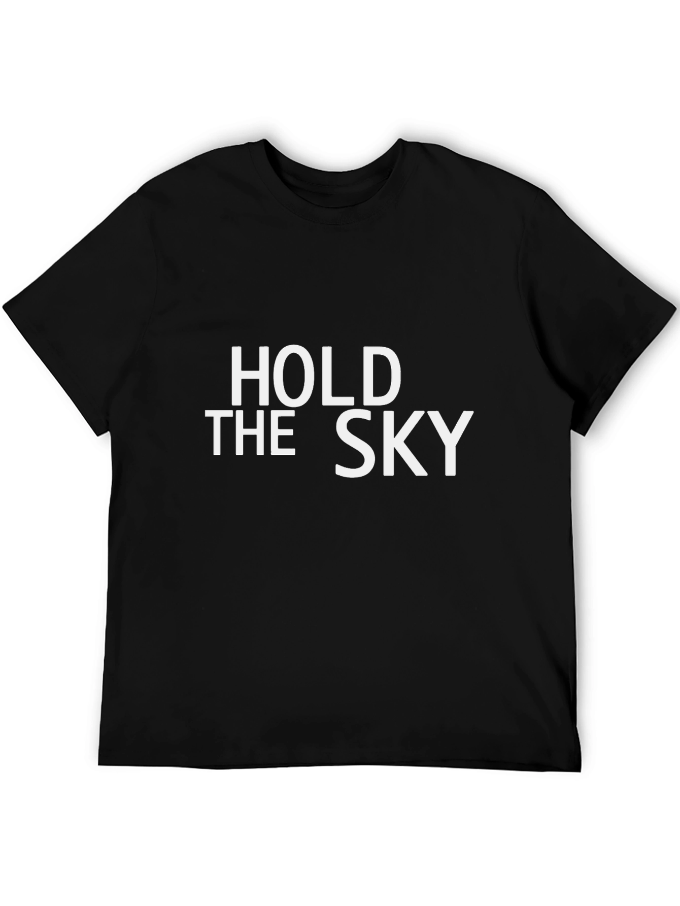 Black Hold the Sky Graphic Tee - Soft Cotton Blend view 5