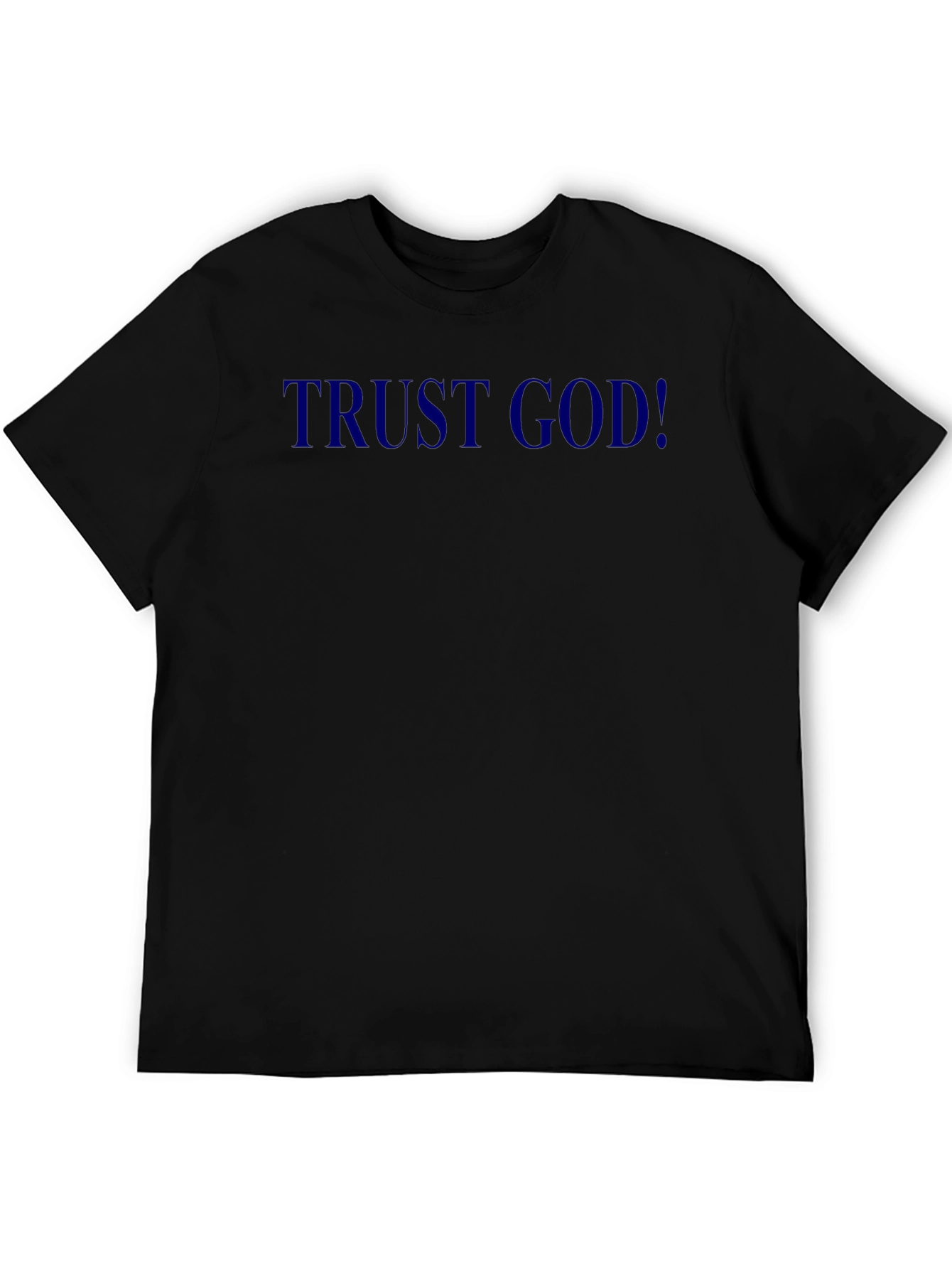 Black Trust God! Black Crewneck T-Shirt view 5