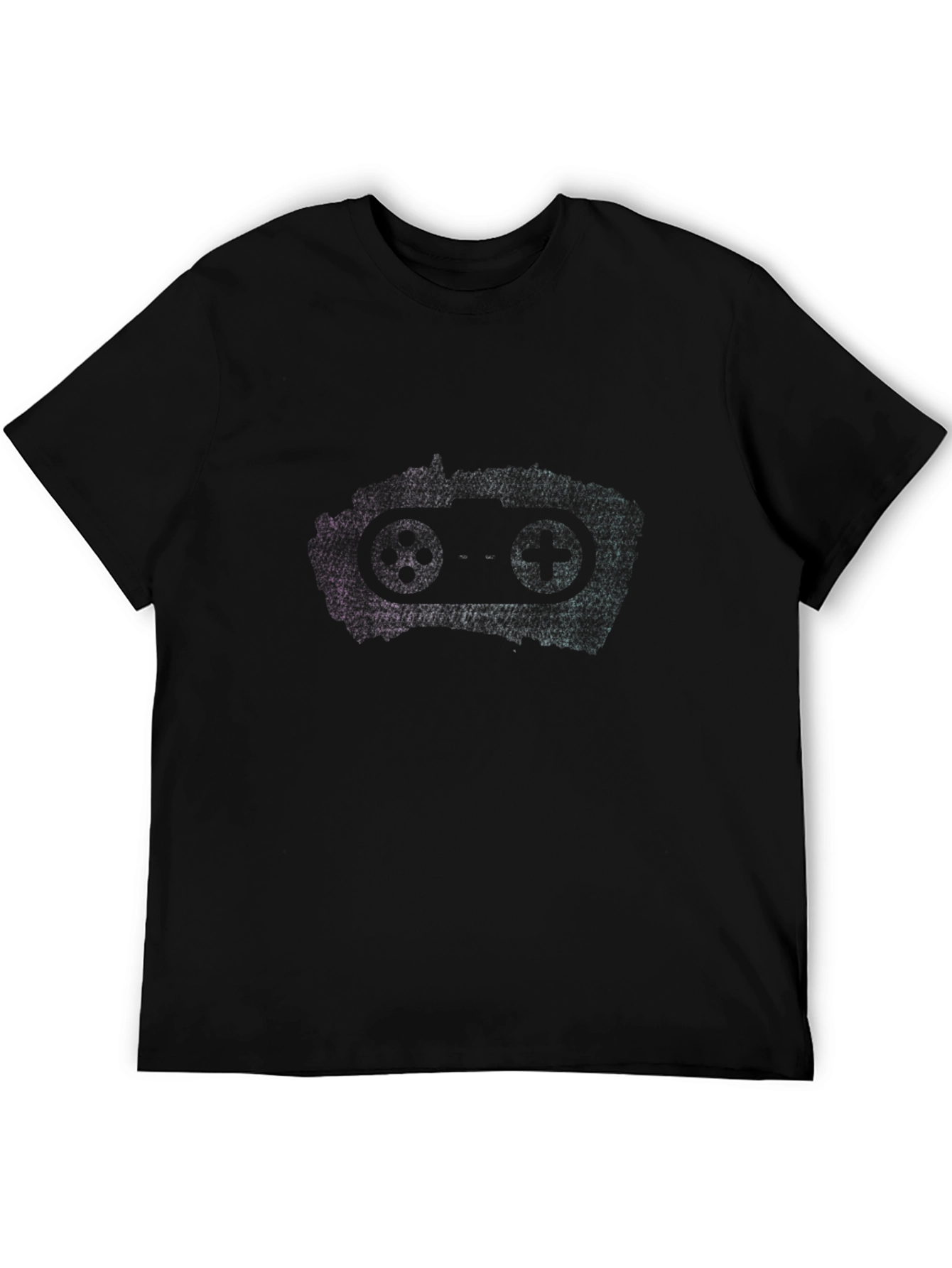Black Retro Cassette Tape Graphic Black T-Shirt view 5