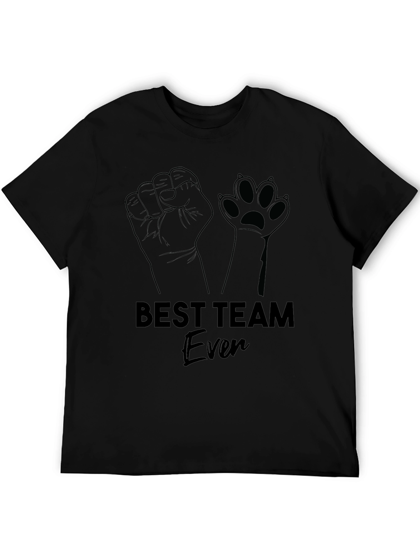 Black Best Team Ever T-Shirt view 5