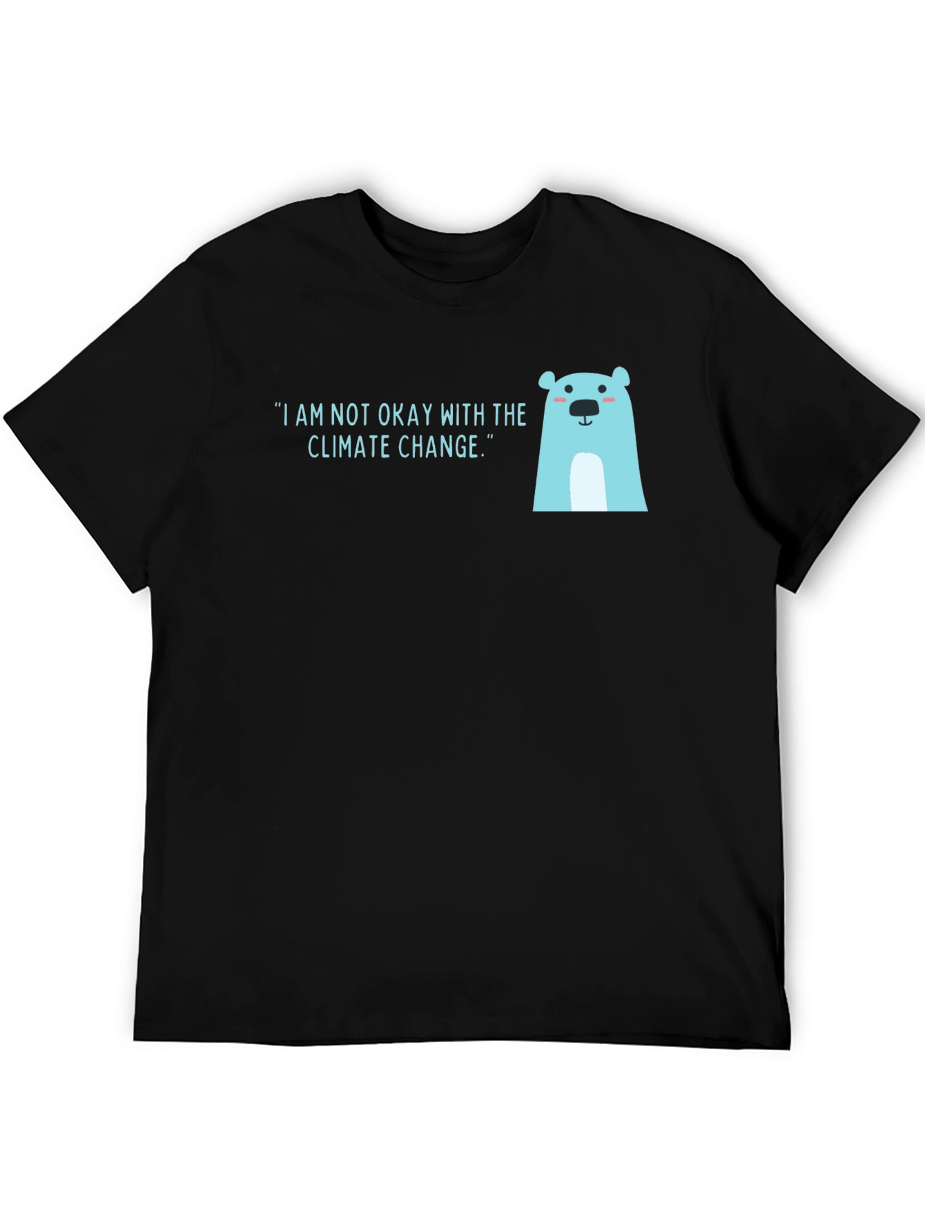Black Climate Change Awareness T-Shirt view 5