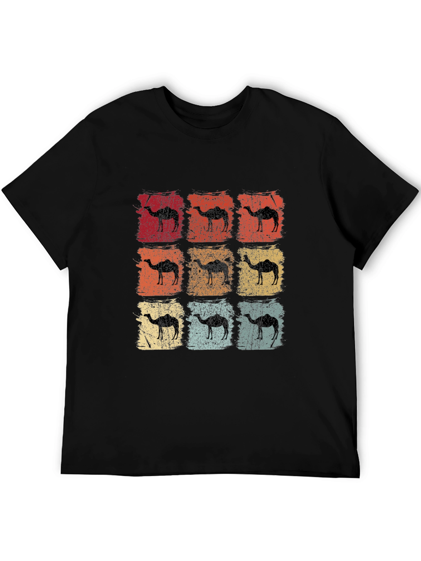 Black Retro Camel Graphic Tee - Vintage Style view 5