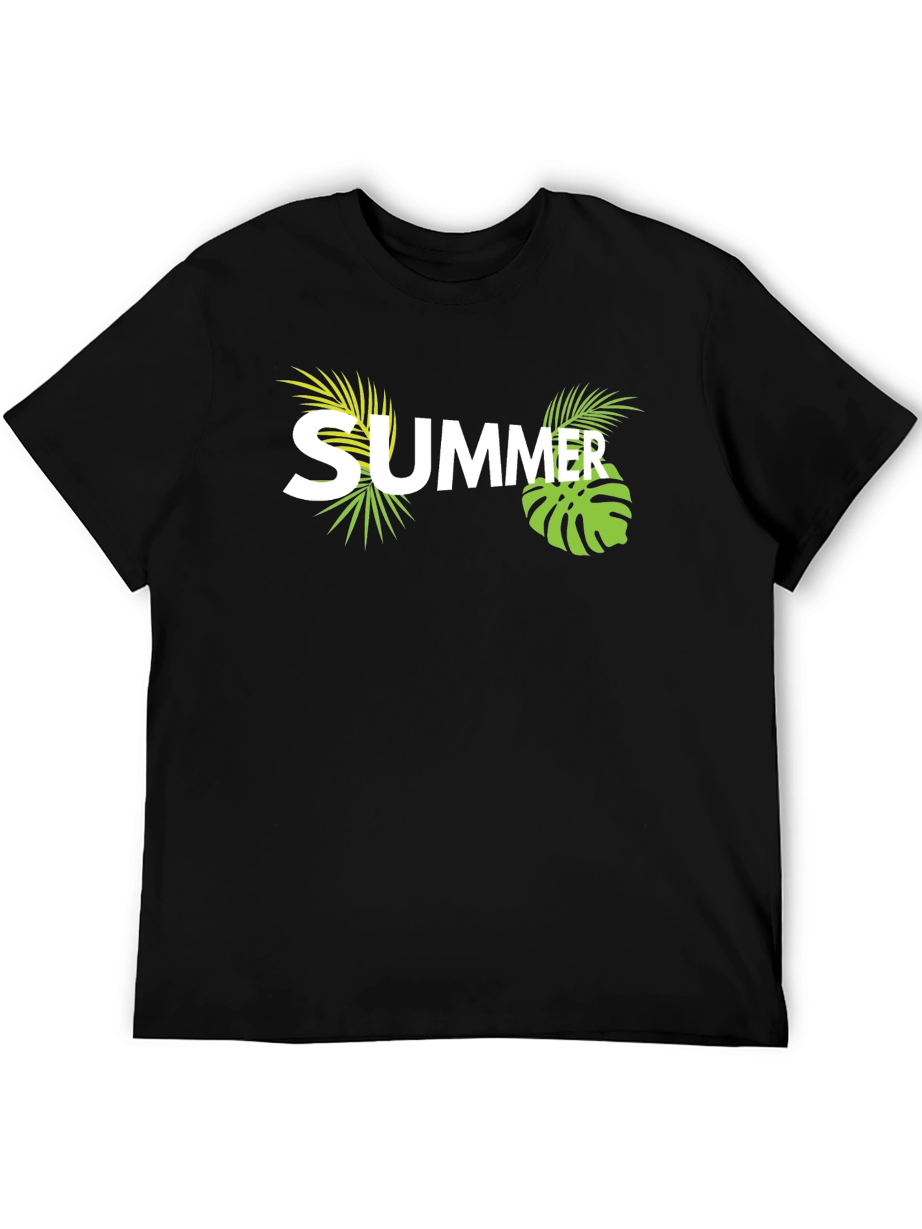 Black Summer Vibes Graphic T-Shirt - Casual Black Tee view 5