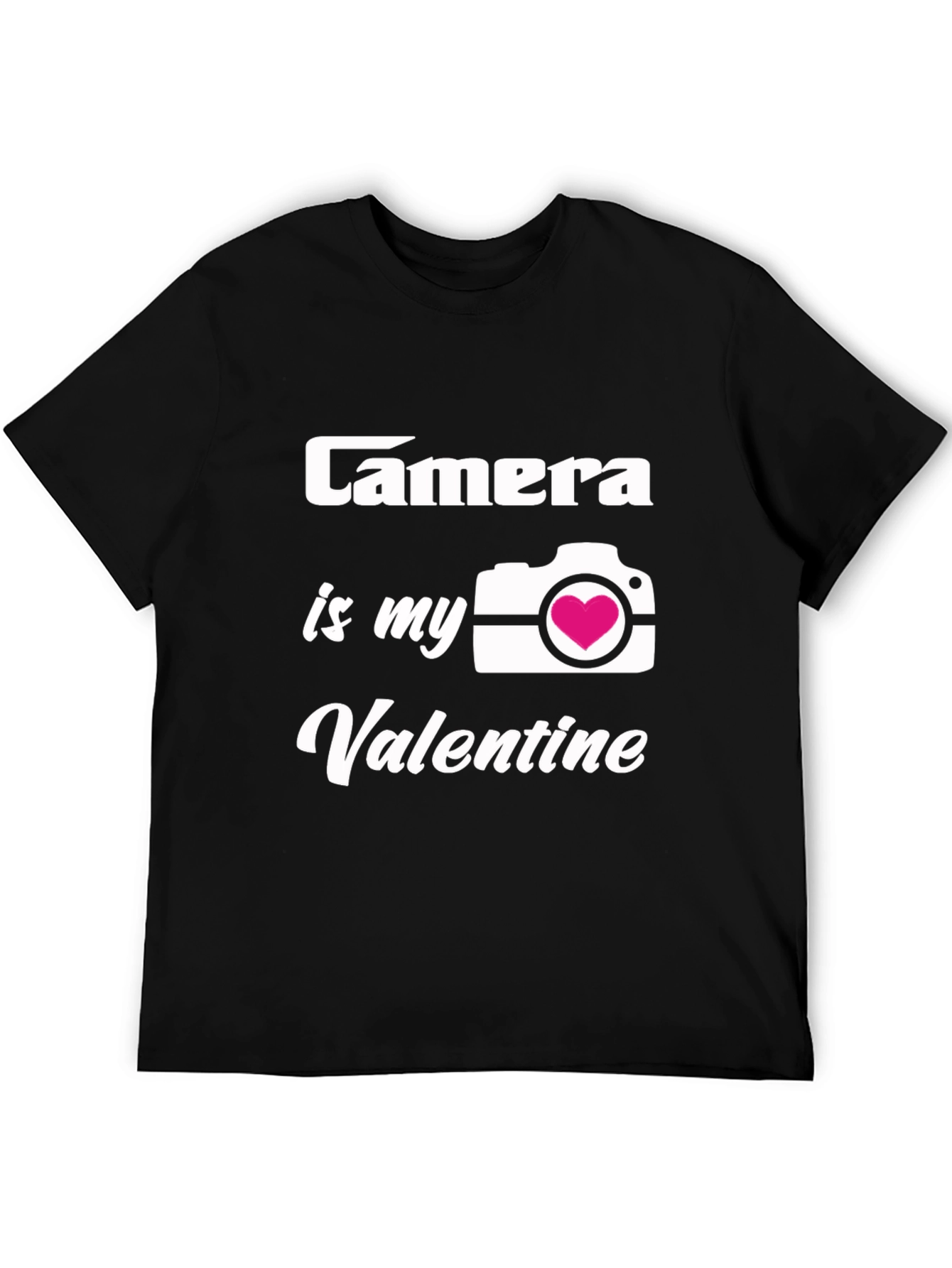 Black Camera is My Valentine T-Shirt Photographer Gift view 5