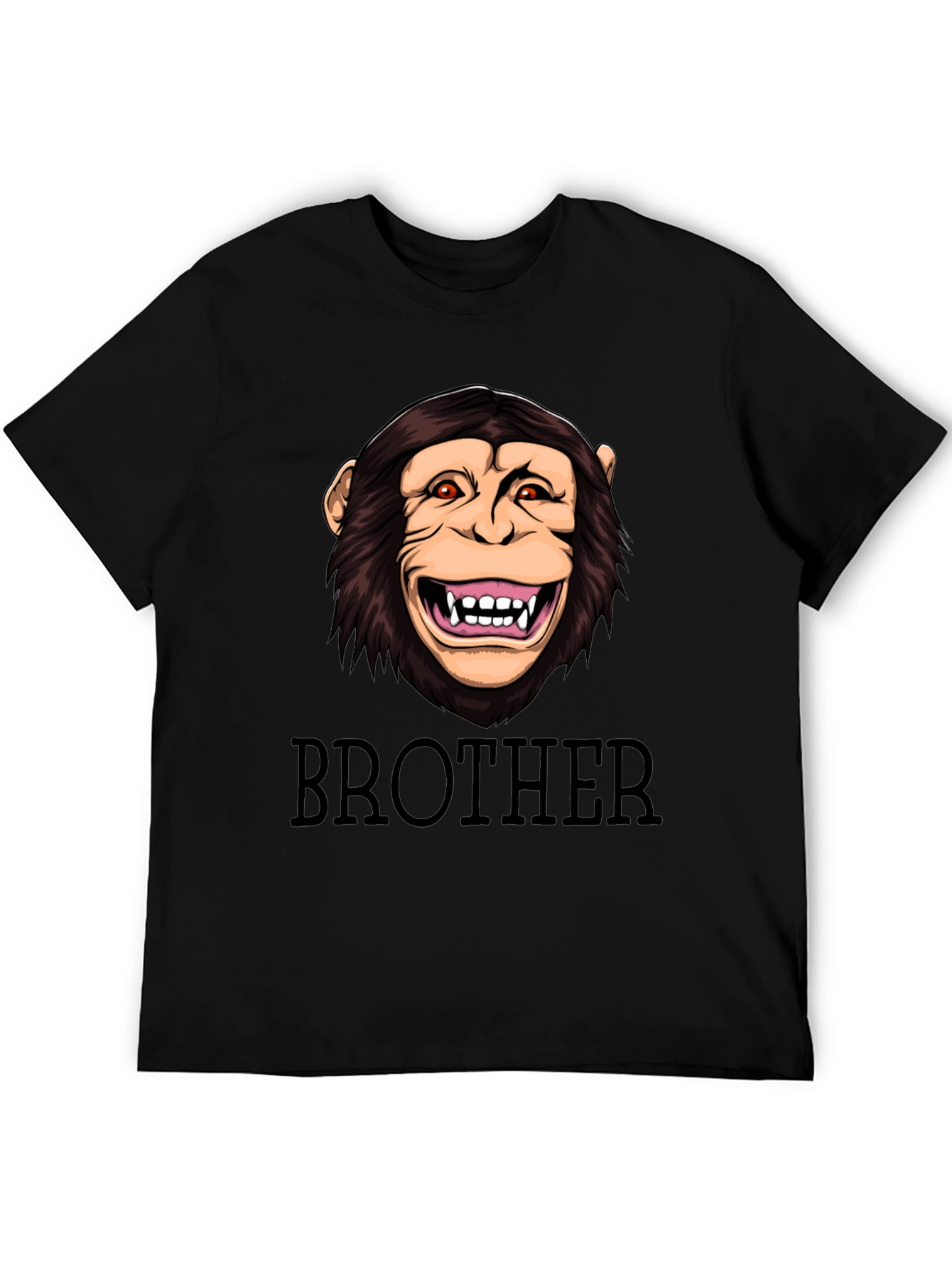 Black Brother Monkey Graphic T-Shirt view 5