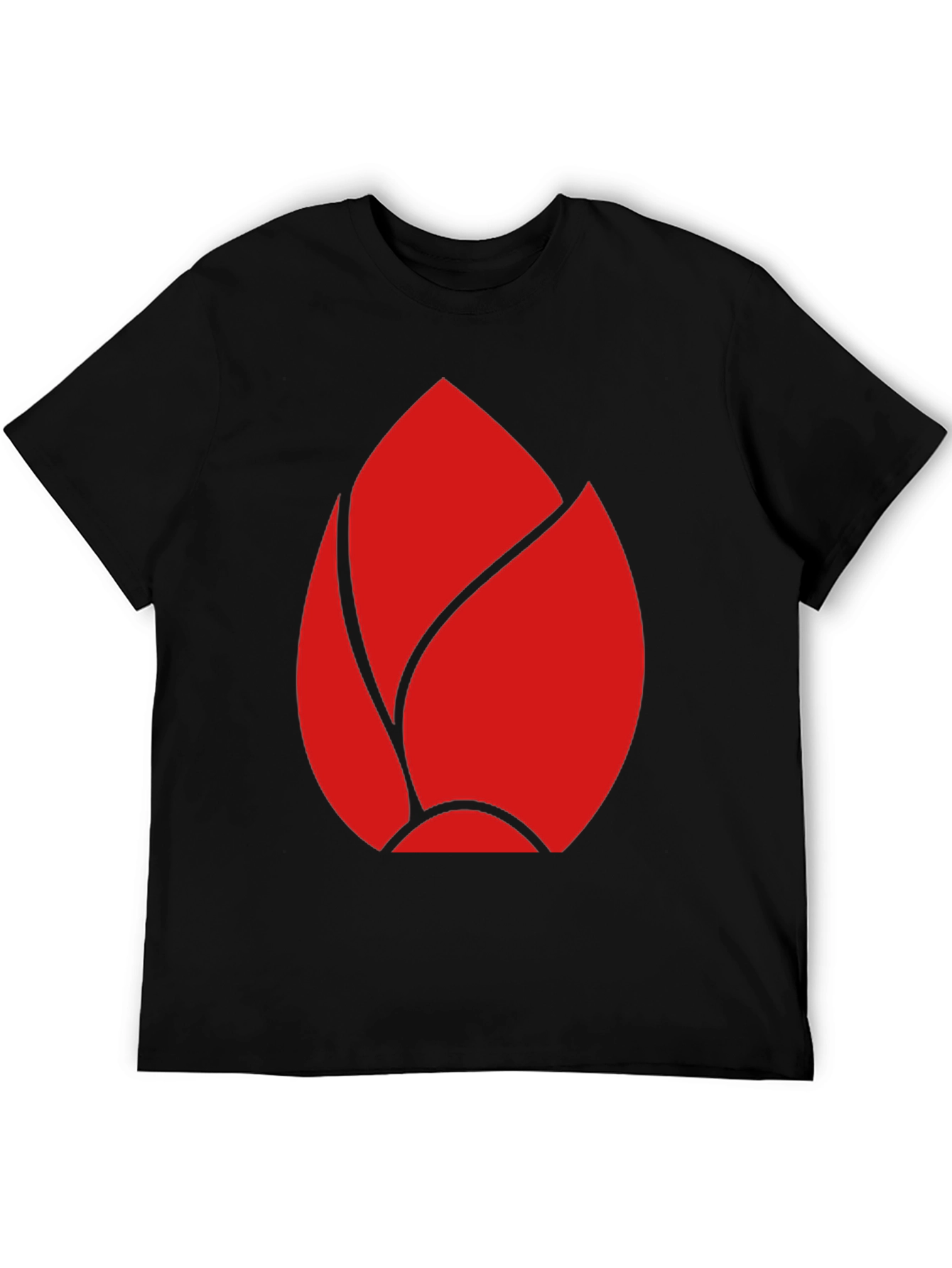 Black Red Bud Graphic Black T-Shirt view 5