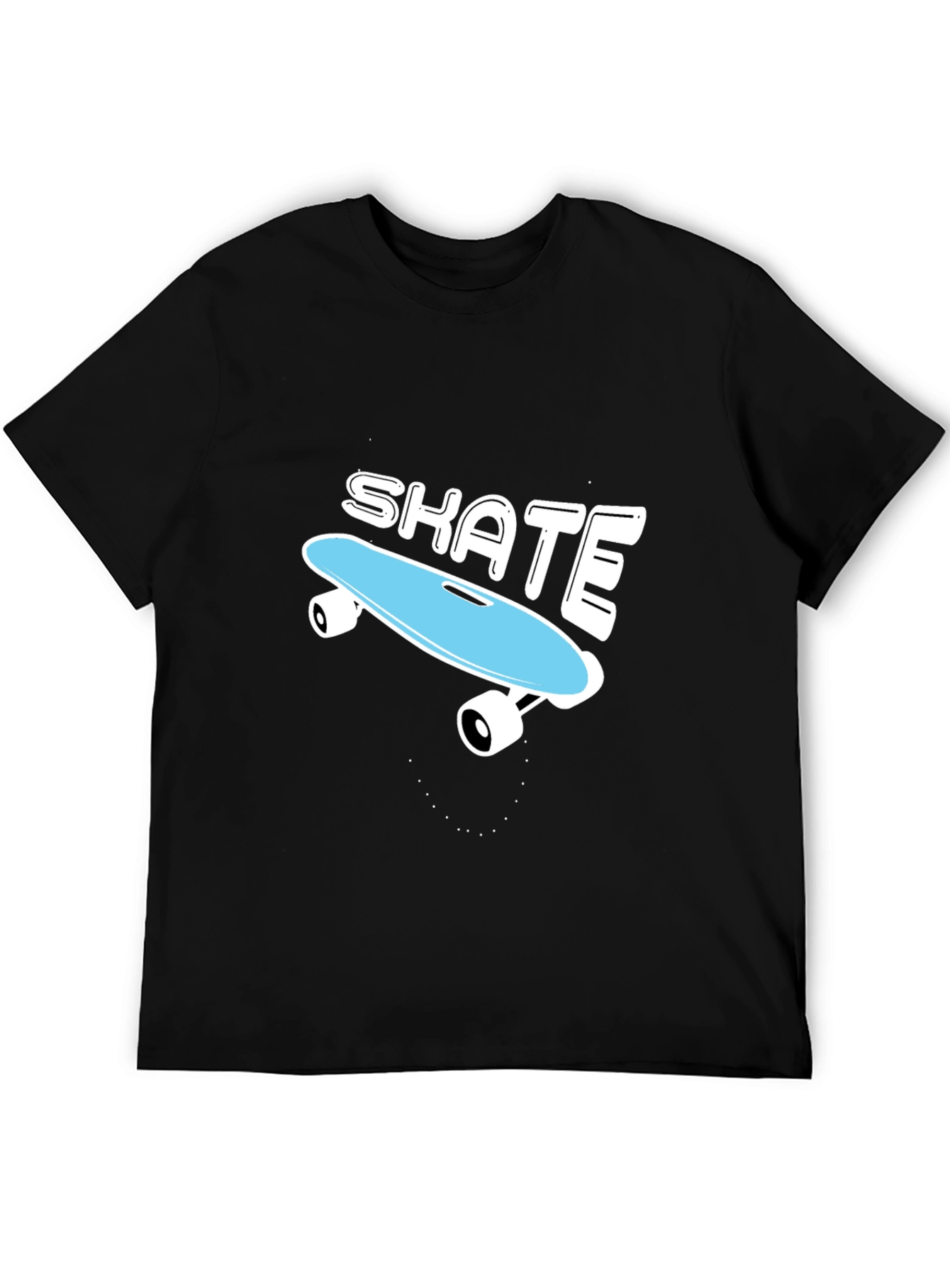 Black Skate T-Shirt - Cool Skateboard Graphic Tee view 5