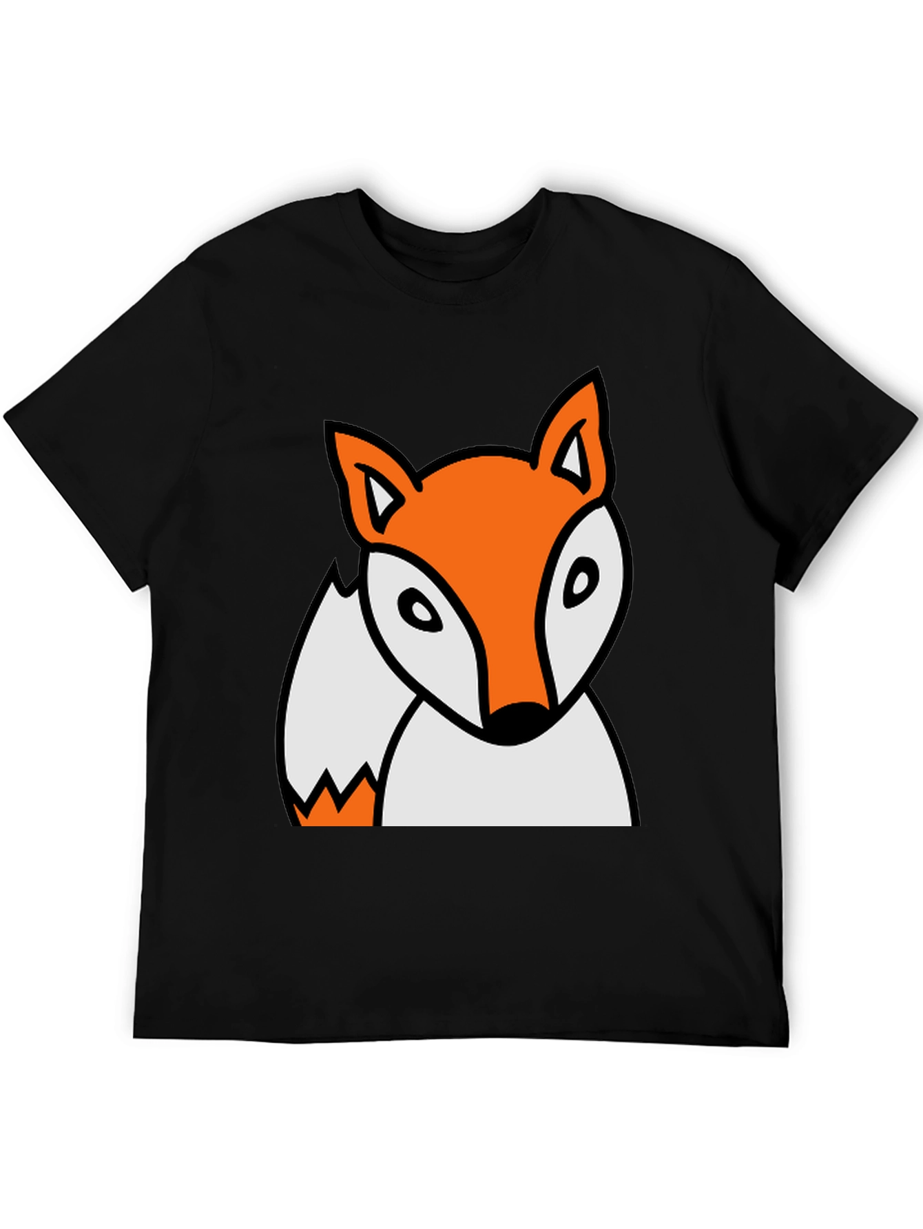 Black Fox Graphic Black T-Shirt view 5