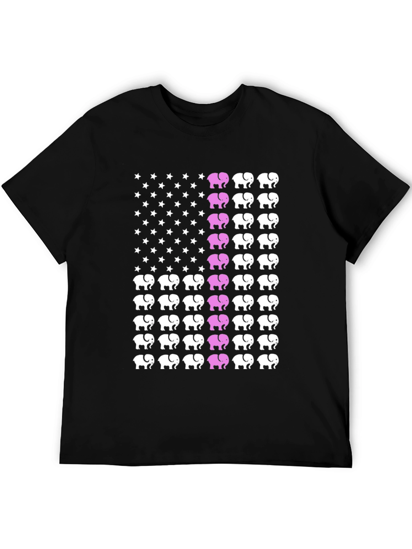 Black Elephant USA Flag Graphic Tee view 5