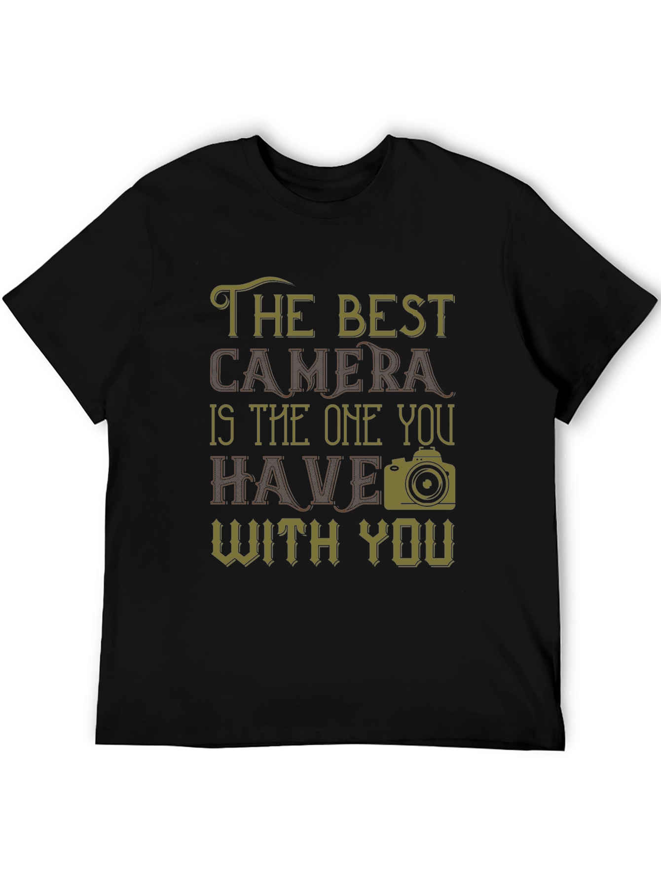 Black Photographer's Tee: The Best Camera Is the One You Have! view 5