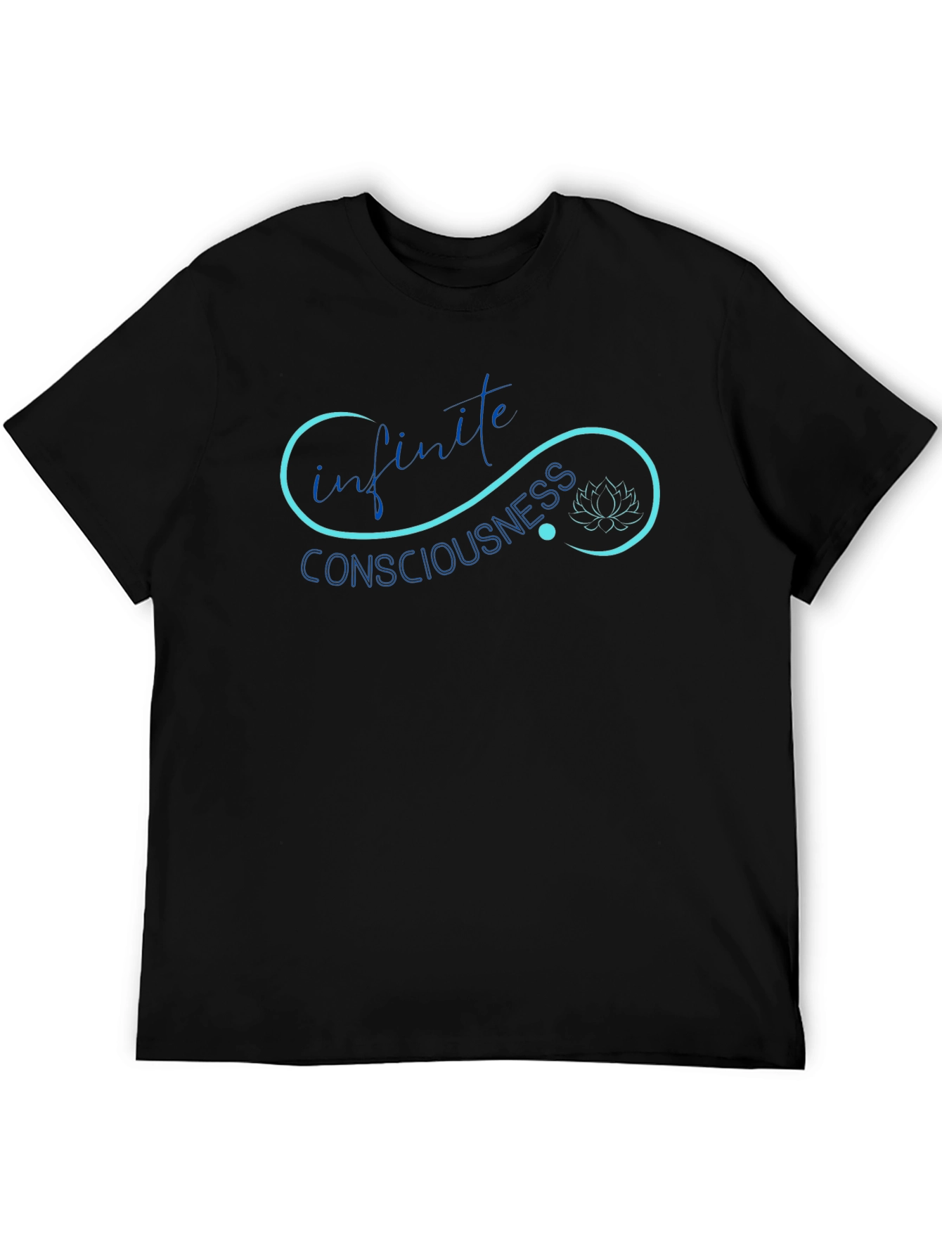 Black Infinite Consciousness Black T-Shirt view 5