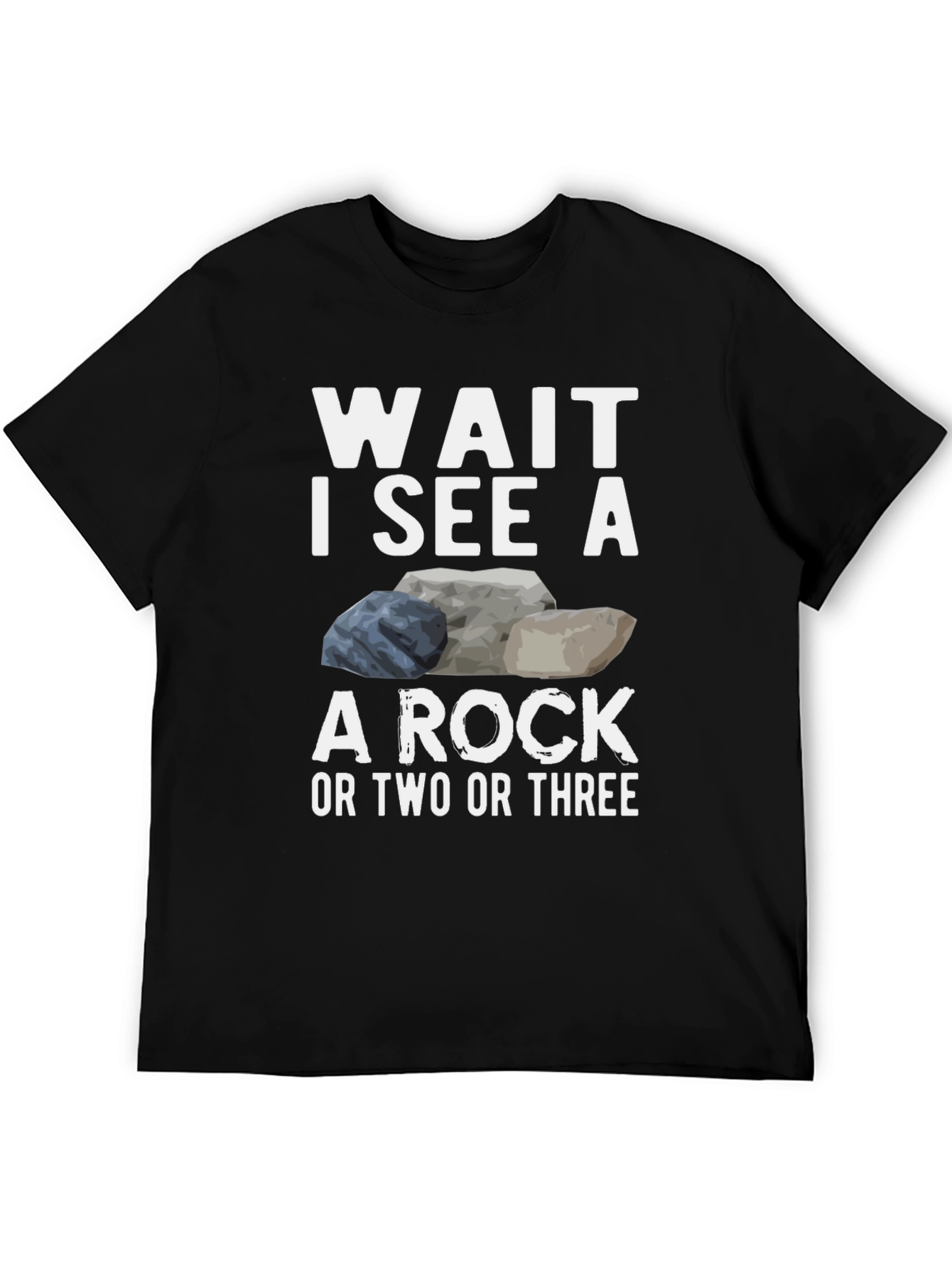 Black Funny Rock Lover T-Shirt view 5