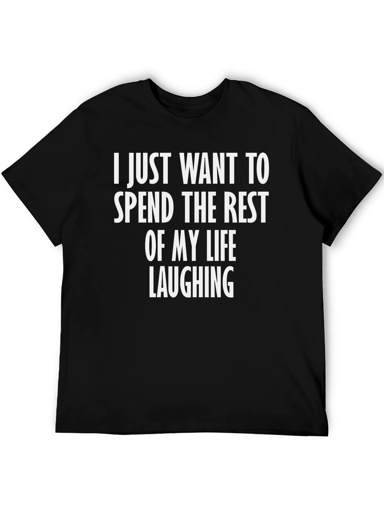 Black Laughing Through Life T-Shirt view 5