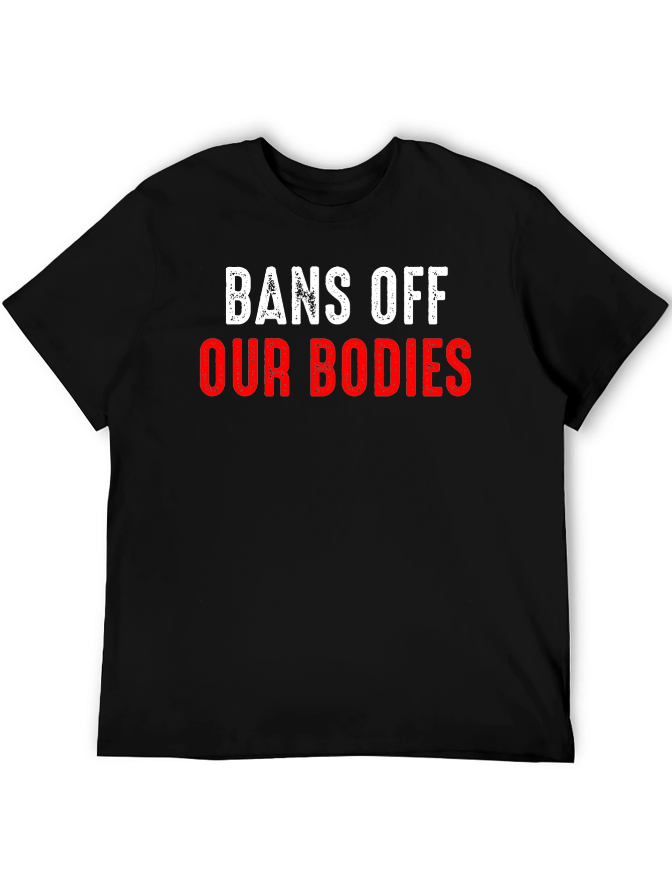 Black Bans Off Our Bodies T-Shirt Pro Choice view 5