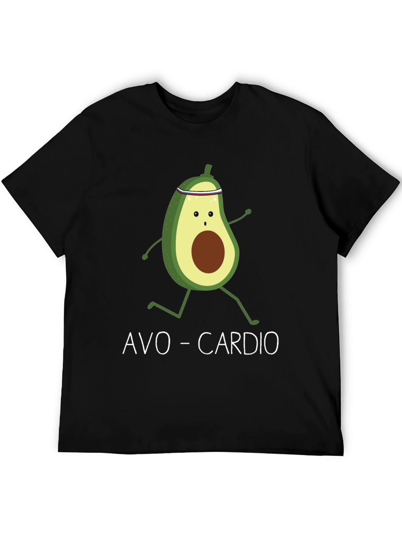 Black Avo-Cardio Avocado Running Graphic T-Shirt view 5
