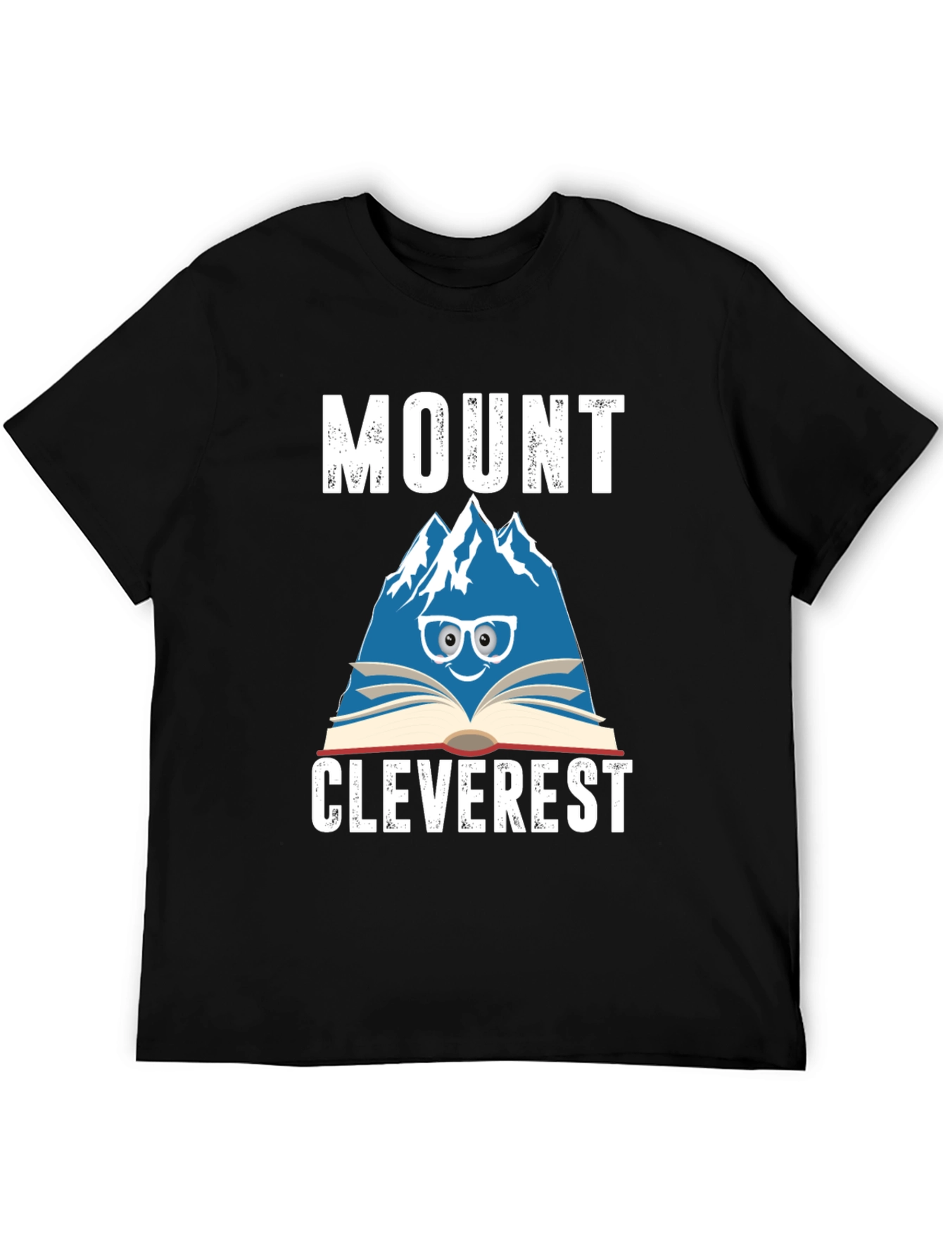 Black Mount Cleverest T-Shirt - Bookish Mountain Tee view 5